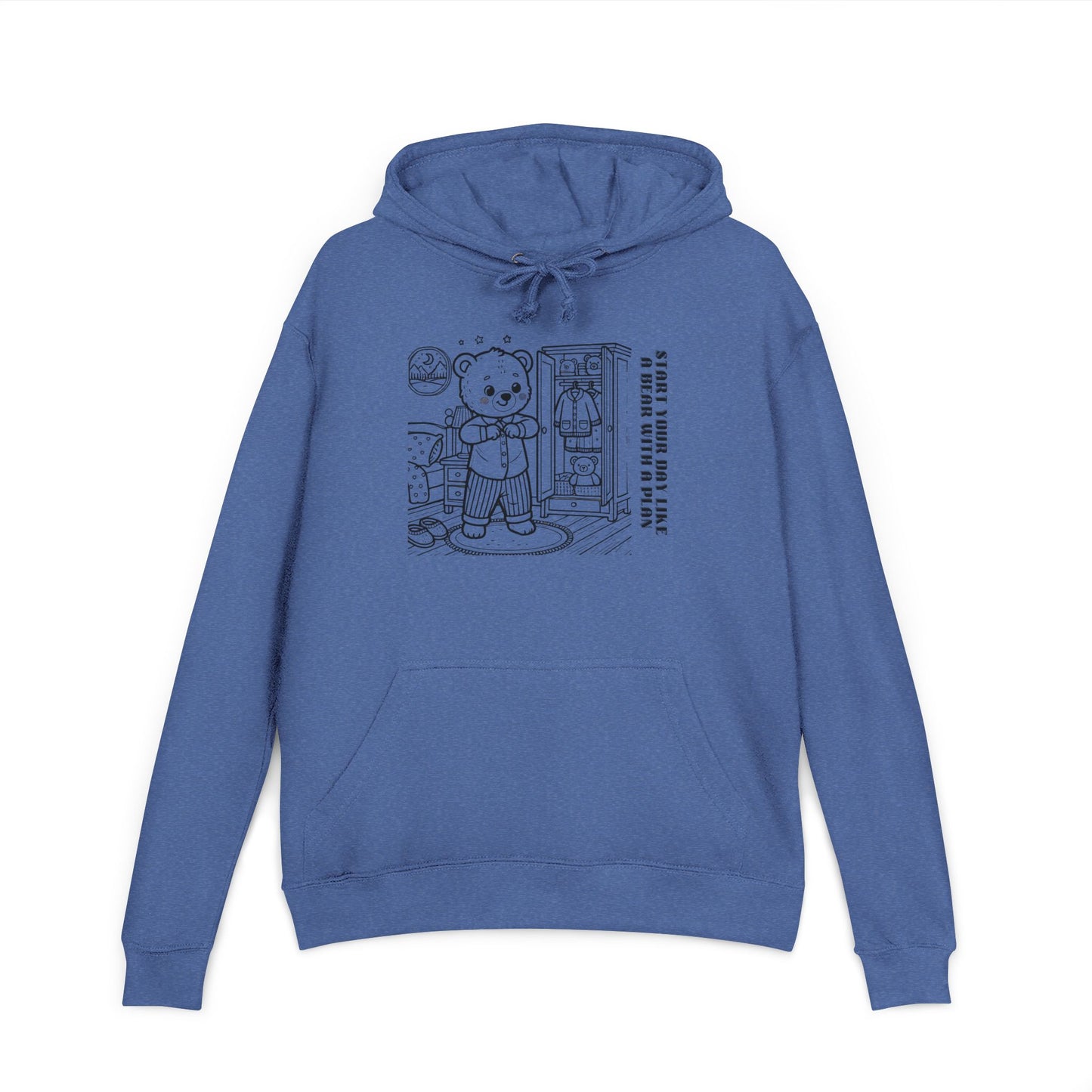 Cozy Graphic Hoodie with Cute Bear Design, Unisex Sweatshirt, Gift for Him/Her, Fall Fashion, Cute Apparel