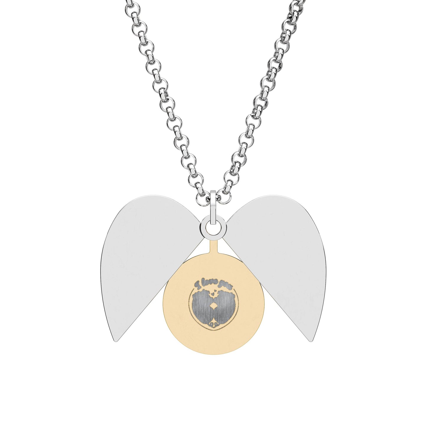 Hidden Message Heart Necklace (Engraving)