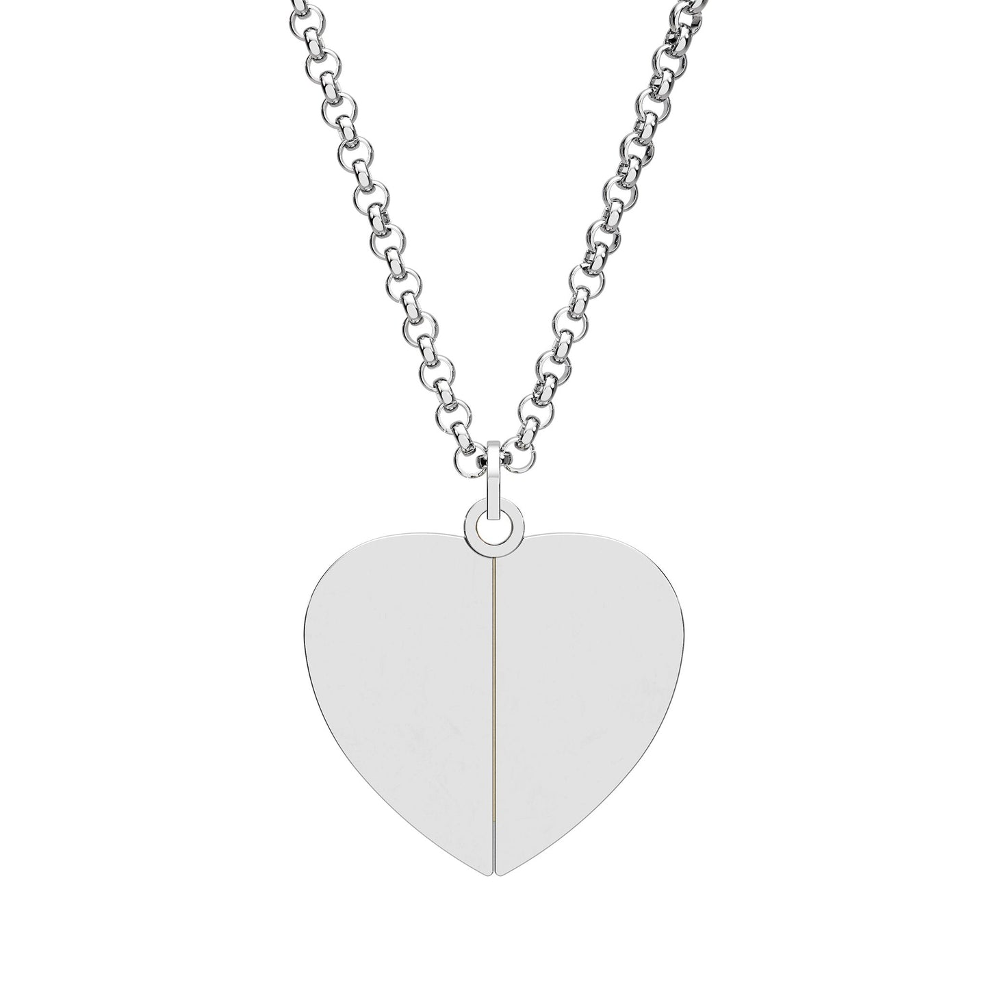 Hidden Message Heart Necklace (Engraving)