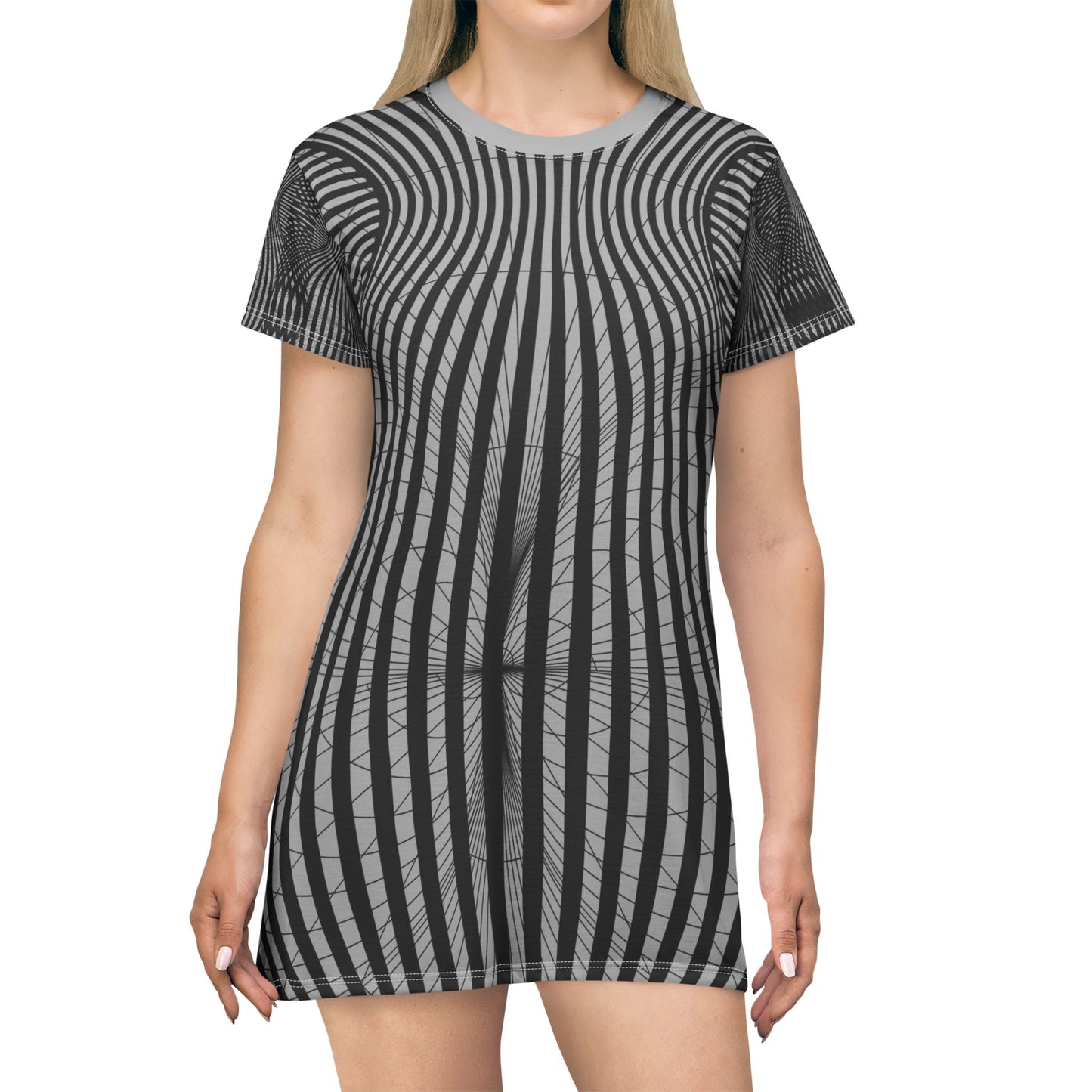 Stylish Graphic T-Shirt Dress, Casual Summer Dress, Trendy Fashion Dress, Perfect for Festivals and Everyday Wear
