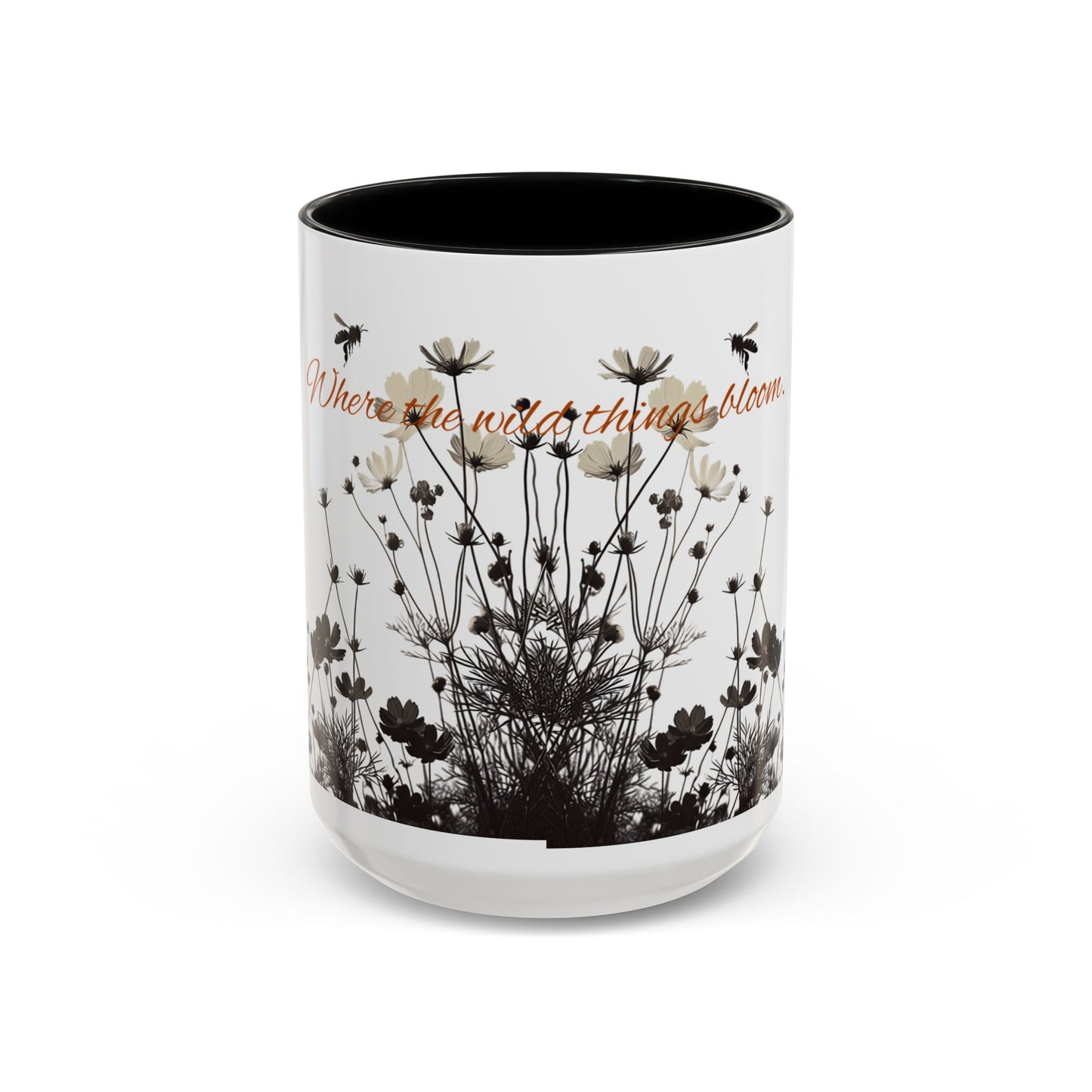 Floral Accent Coffee Mug