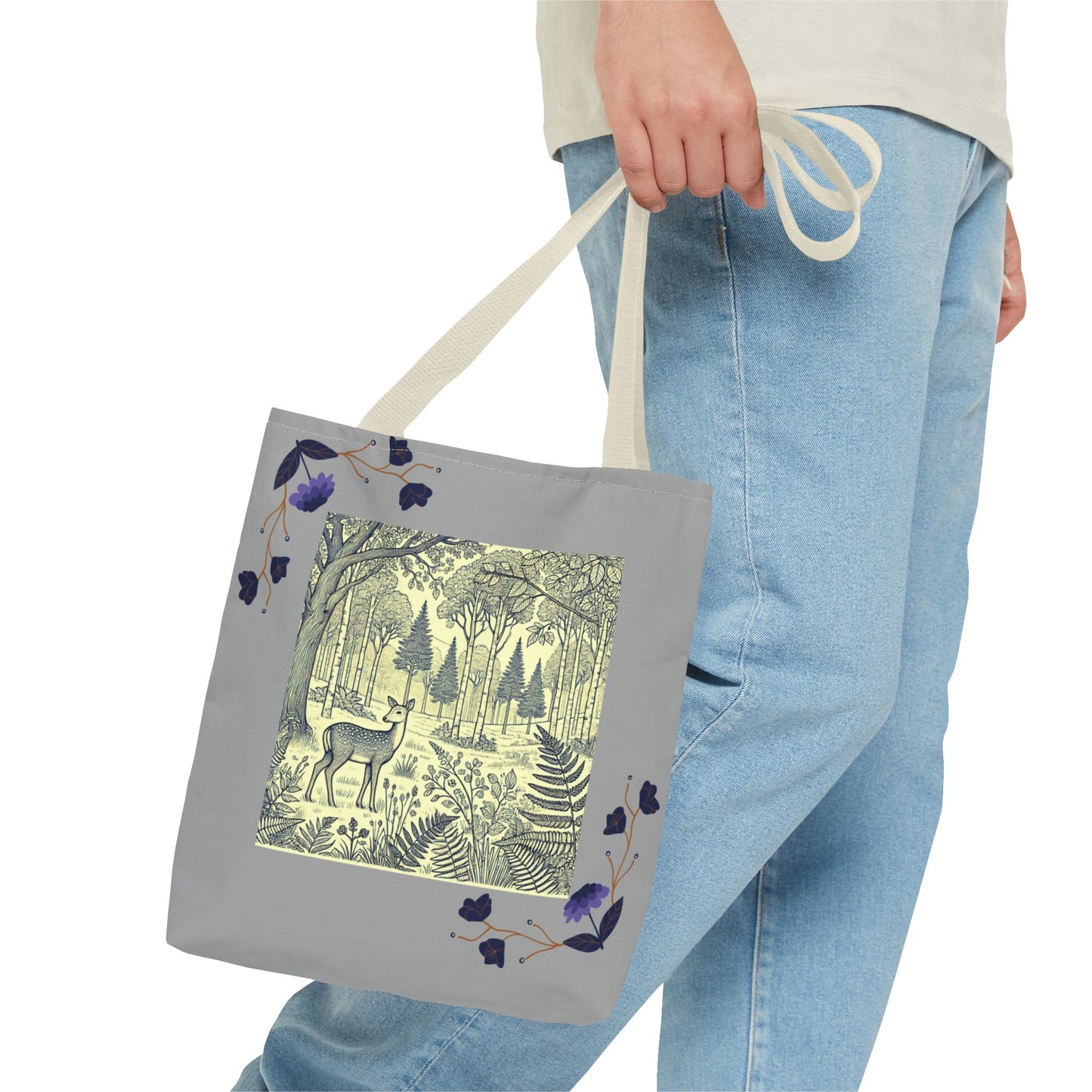 Nature-Inspired Tote Bag with Deer and Butterfly Designs, Eco-Friendly Shopping Tote, Floral Carryall, Gift for Nature Lovers, Stylish [...]