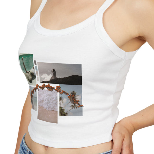 Chic Women's Spaghetti Strap Tank Top, Summer Essential, Vacation Wear, Beach Party, Casual Outfit, Stylish Layering Top