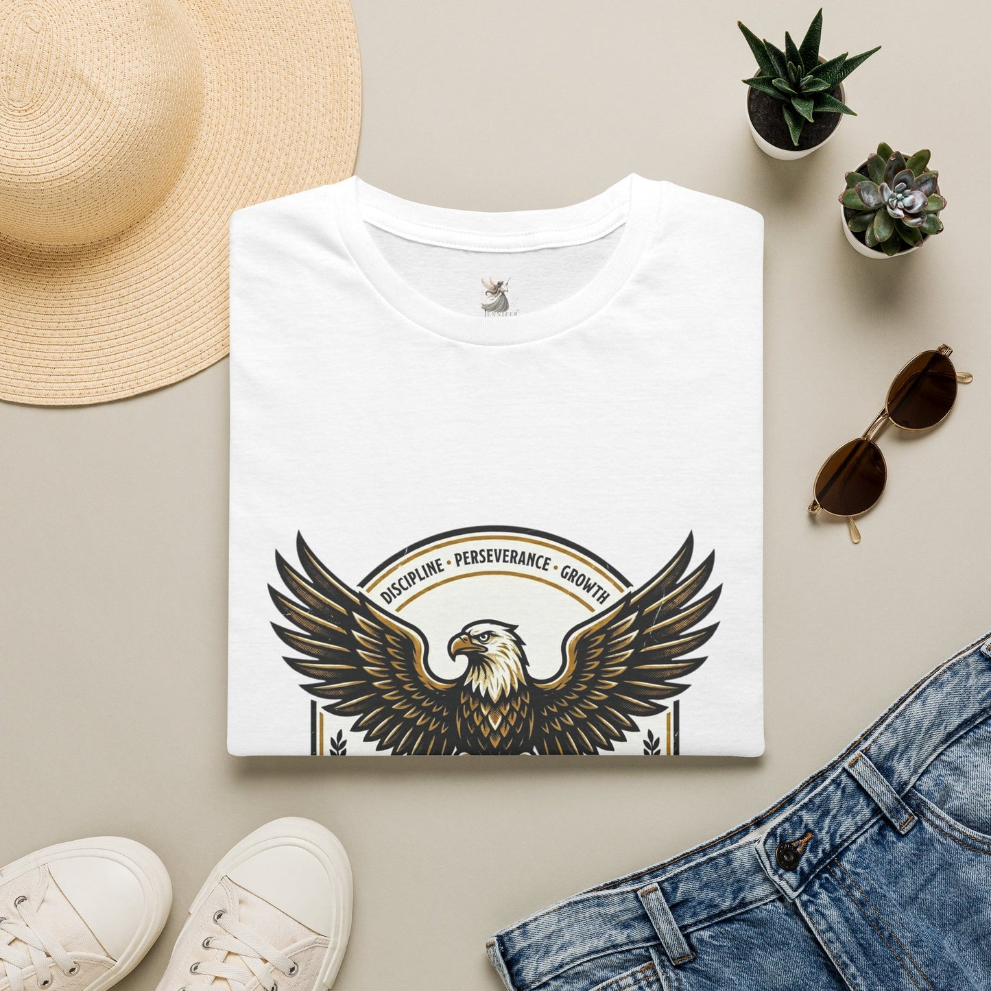 Eagle Emblem Earn It Every Day T-Shirt | Wisdom, Discipline, Perseverance