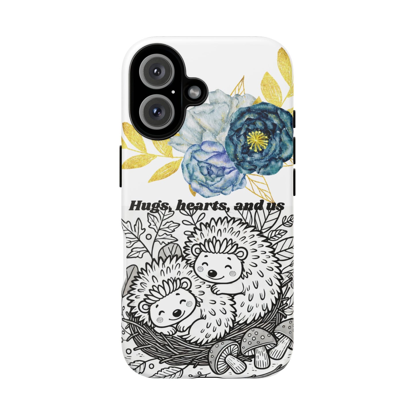 Phone Cases - Adorable Hedgehogs Valentine's Day Design