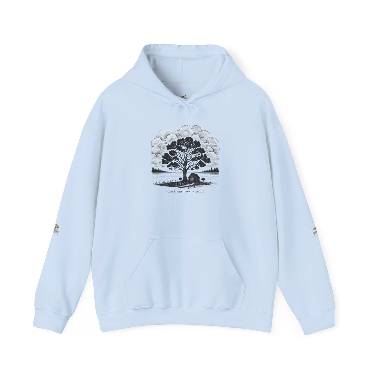Nature-Inspired Hooded Sweatshirt | Ideal for Nature Lovers, Cozy Fall Wear, Gifts for Friends, Eco-Friendly Fashion