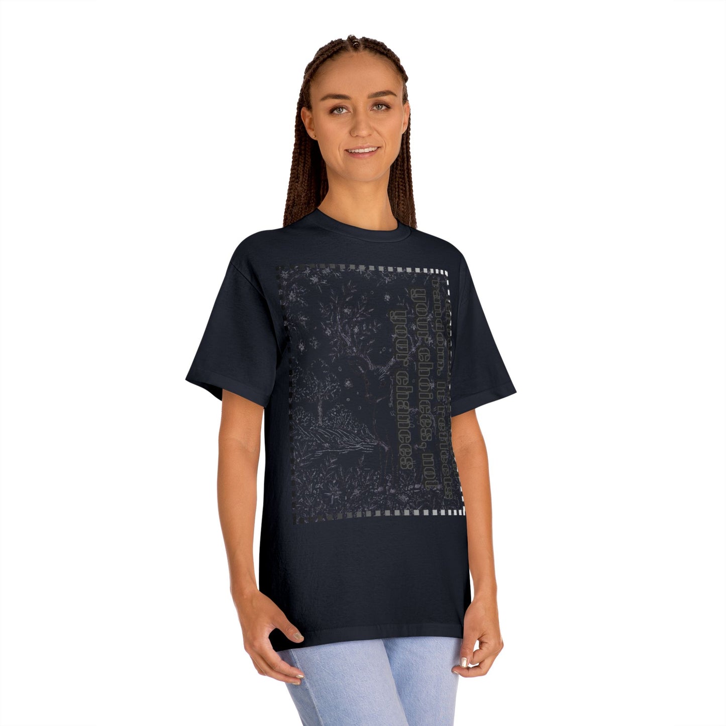 Whimsical Deer Unisex Classic Tee, Nature Lovers Shirt, Gift for Animal Enthusiasts, Eco-Friendly Fashion, Casual Wear