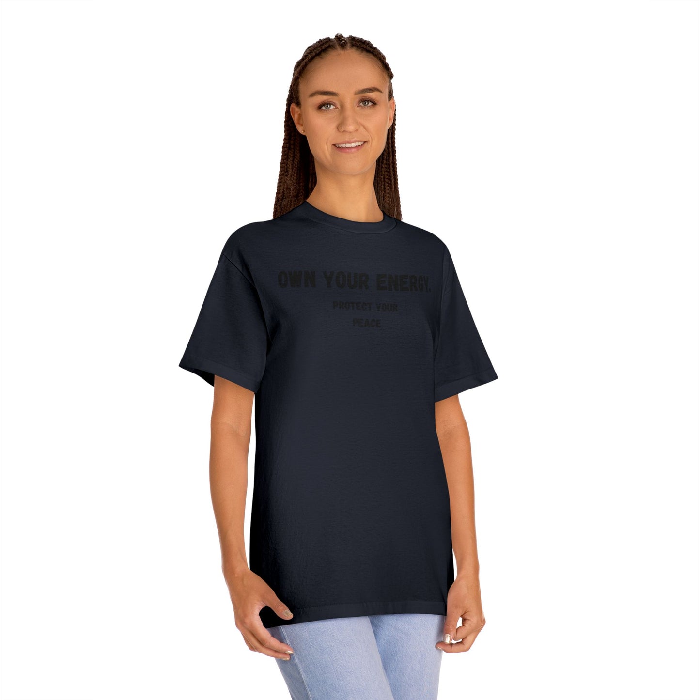 Own Your Energy Unisex Classic Tee - Protect Your Peace, Motivational T-Shirt, Inspirational Gift, Relaxation Fashion, Casual Everyday Wear