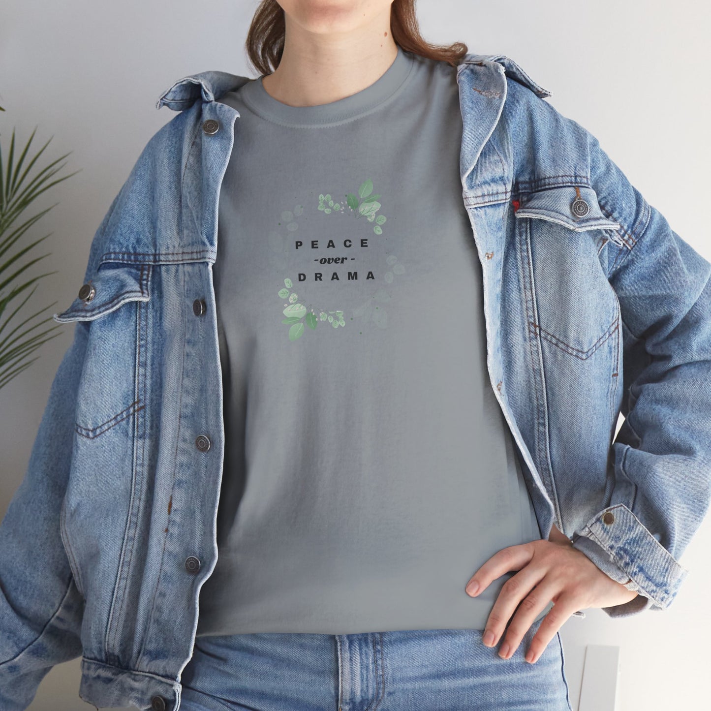 Peace & Karma Unisex Heavy Cotton Tee | Relaxed Fit, Eco-Friendly Apparel, Gift for Him/Her, Casual Wear, Nature Inspired, Mindfulness [...]