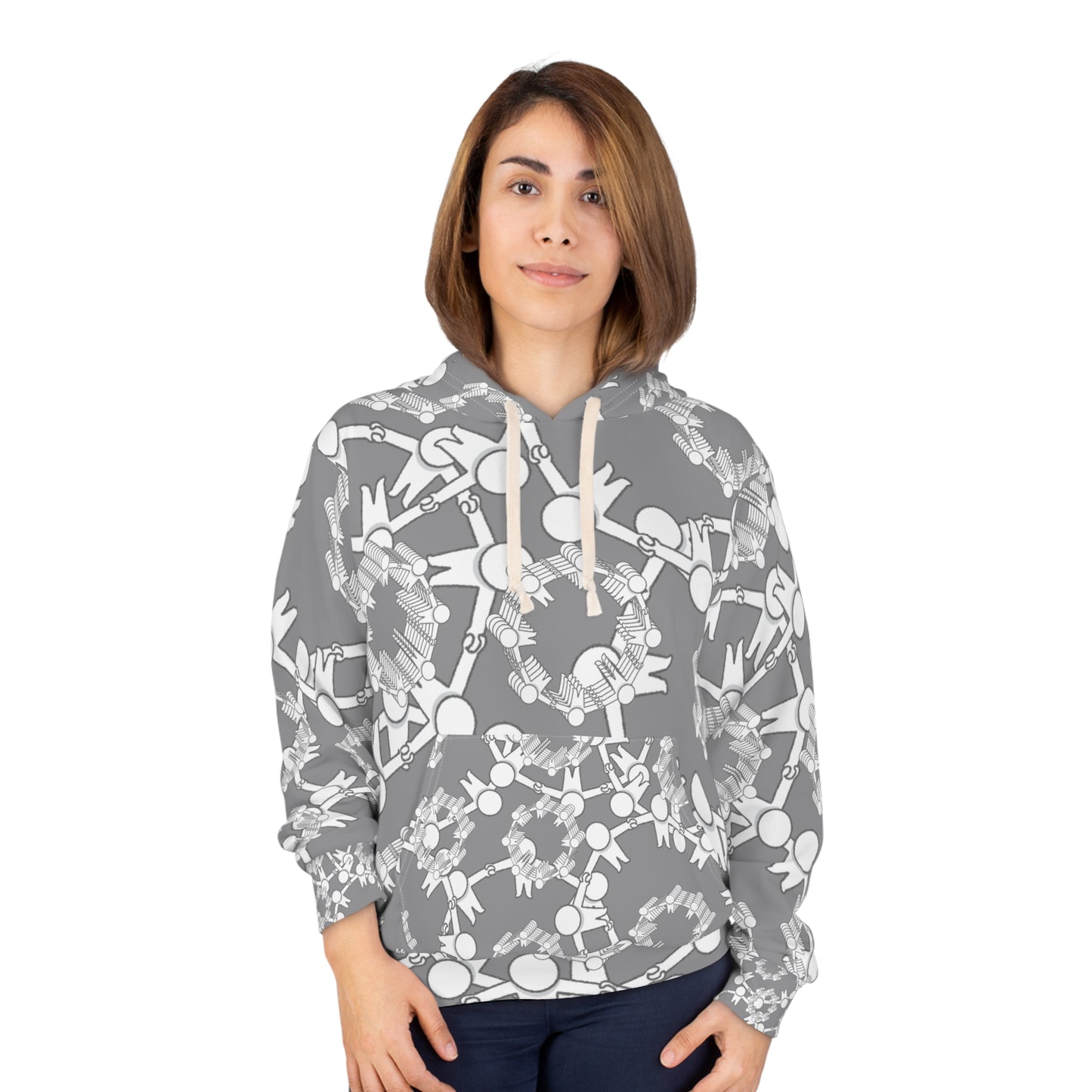 Whimsical Floral Unisex Pullover Hoodie, Cozy Sweatshirt, Spring Fashion, Gift Idea, Casual Wear, Trendy Outfit