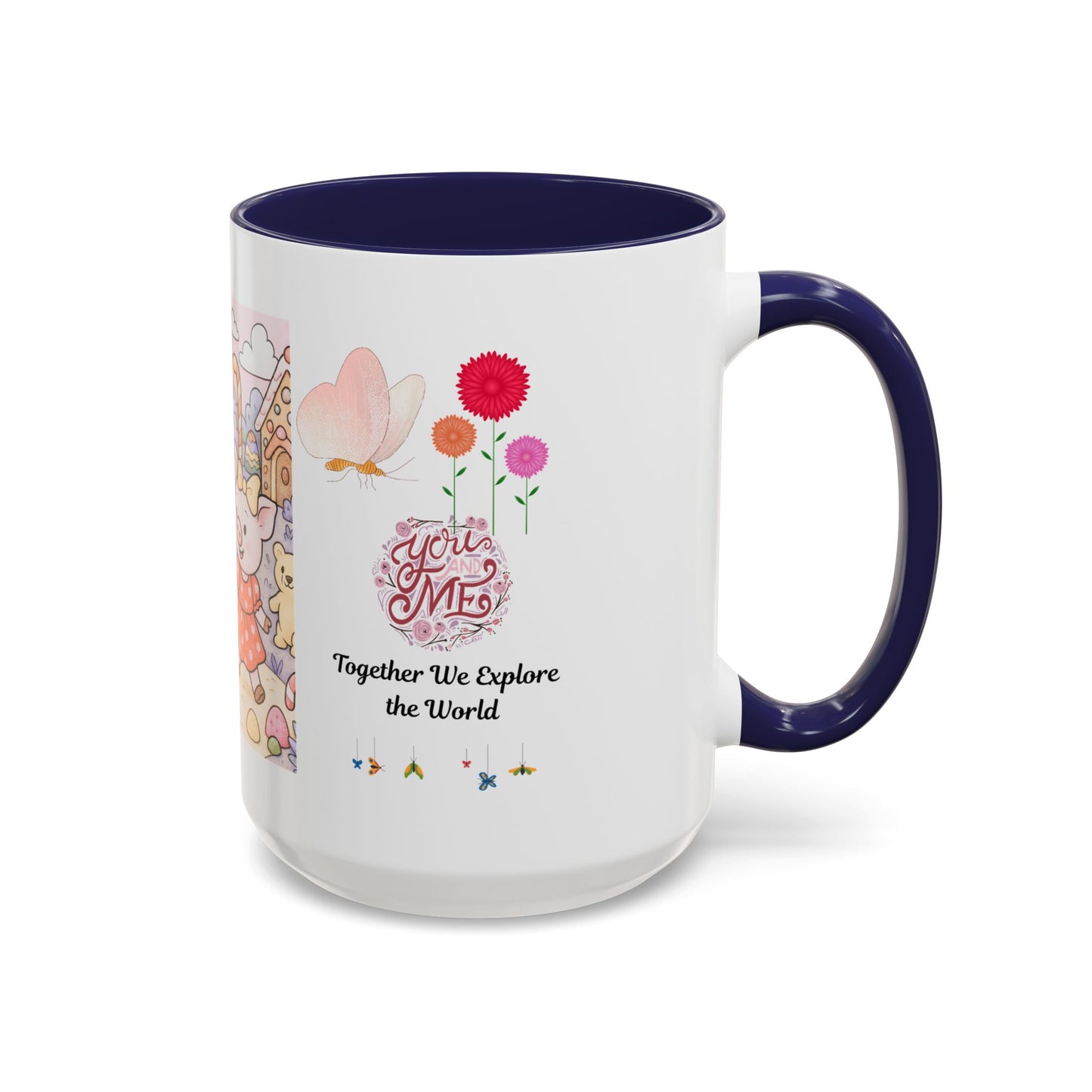 Cute Illustrative Coffee Mug for Kids, Whimsical Pig Design, Perfect Gift for Birthdays, Holidays, Tea Lovers, Home Decor