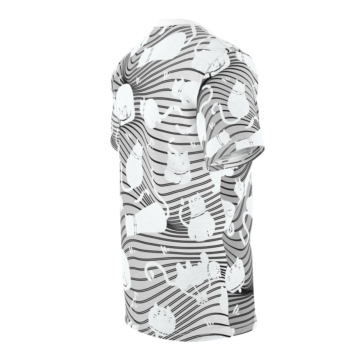 Cat-Themed Unisex Tee, AOP Cut & Sew Shirt, Fun Pet Lover Gift, Unique Cat Apparel, Comfortable Everyday Wear, Perfect for Cat Lovers, [...]