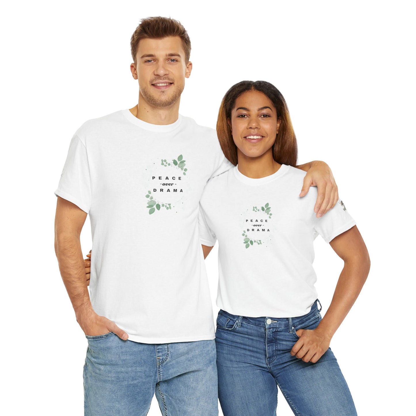 Peace & Karma Unisex Heavy Cotton Tee | Relaxed Fit, Eco-Friendly Apparel, Gift for Him/Her, Casual Wear, Nature Inspired, Mindfulness [...]