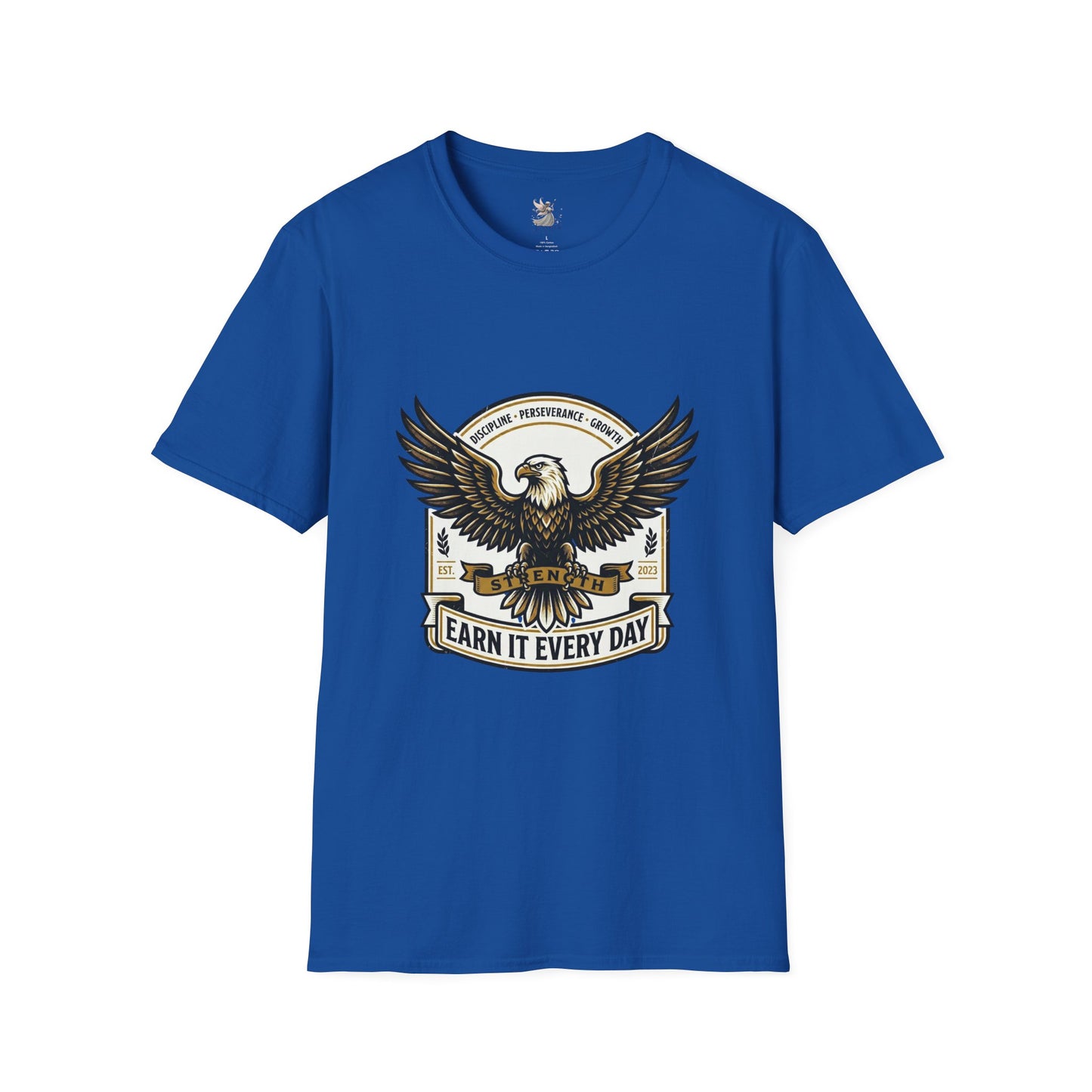 Eagle Emblem Earn It Every Day T-Shirt | Wisdom, Discipline, Perseverance