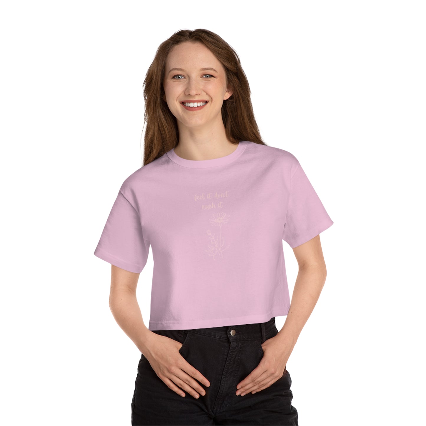 Feminine Cropped T-Shirt with Botanical Design, Relaxed Fit Top for Casual Outings, Summer Style, Gift for Her, Floral Graphic Tee