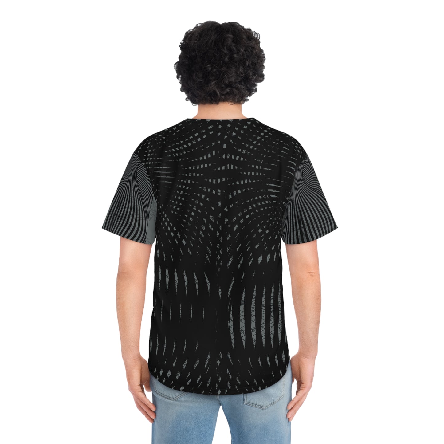 Trendy Men's Baseball Jersey, AOP Baseball Shirt, Graphic Tees for Sports Enthusiasts, Unique Gift for Him, Casual Wear for Game Days