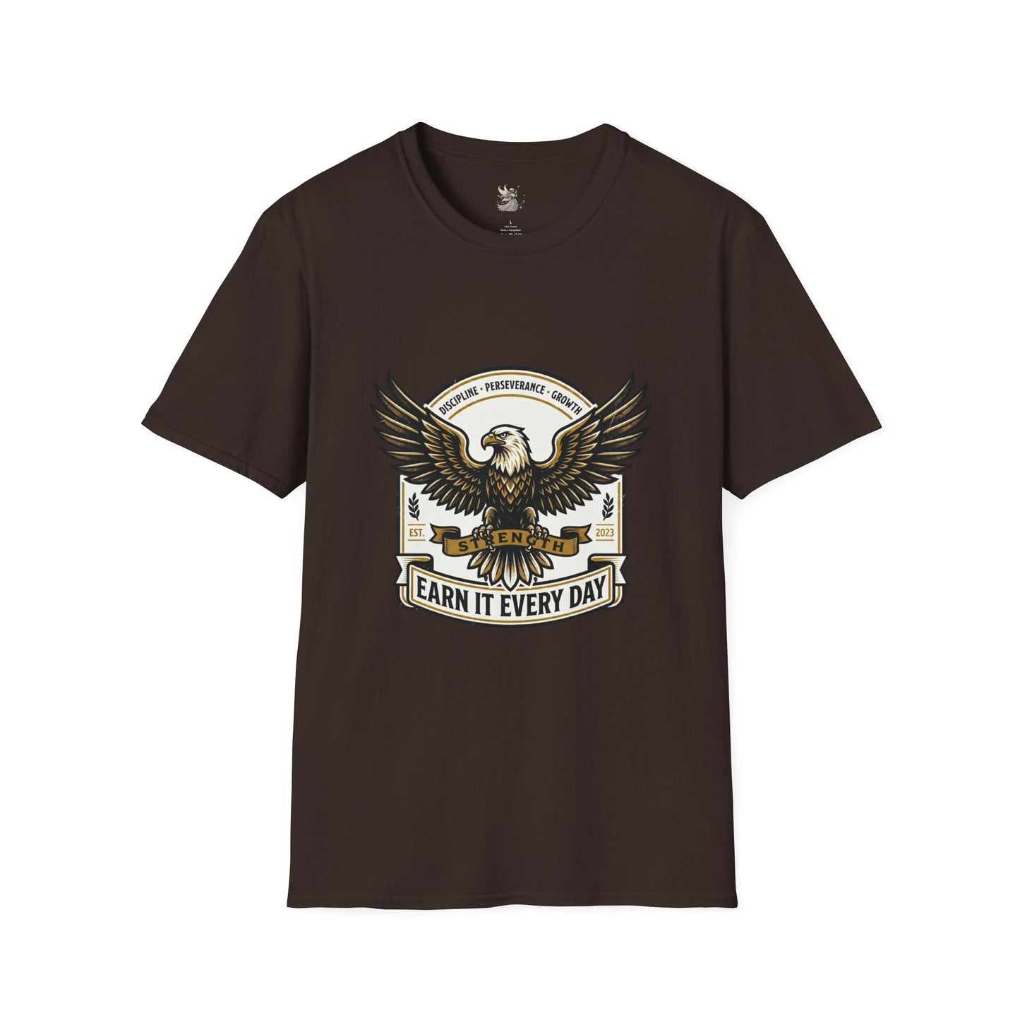 Eagle Emblem Earn It Every Day T-Shirt | Wisdom, Discipline, Perseverance