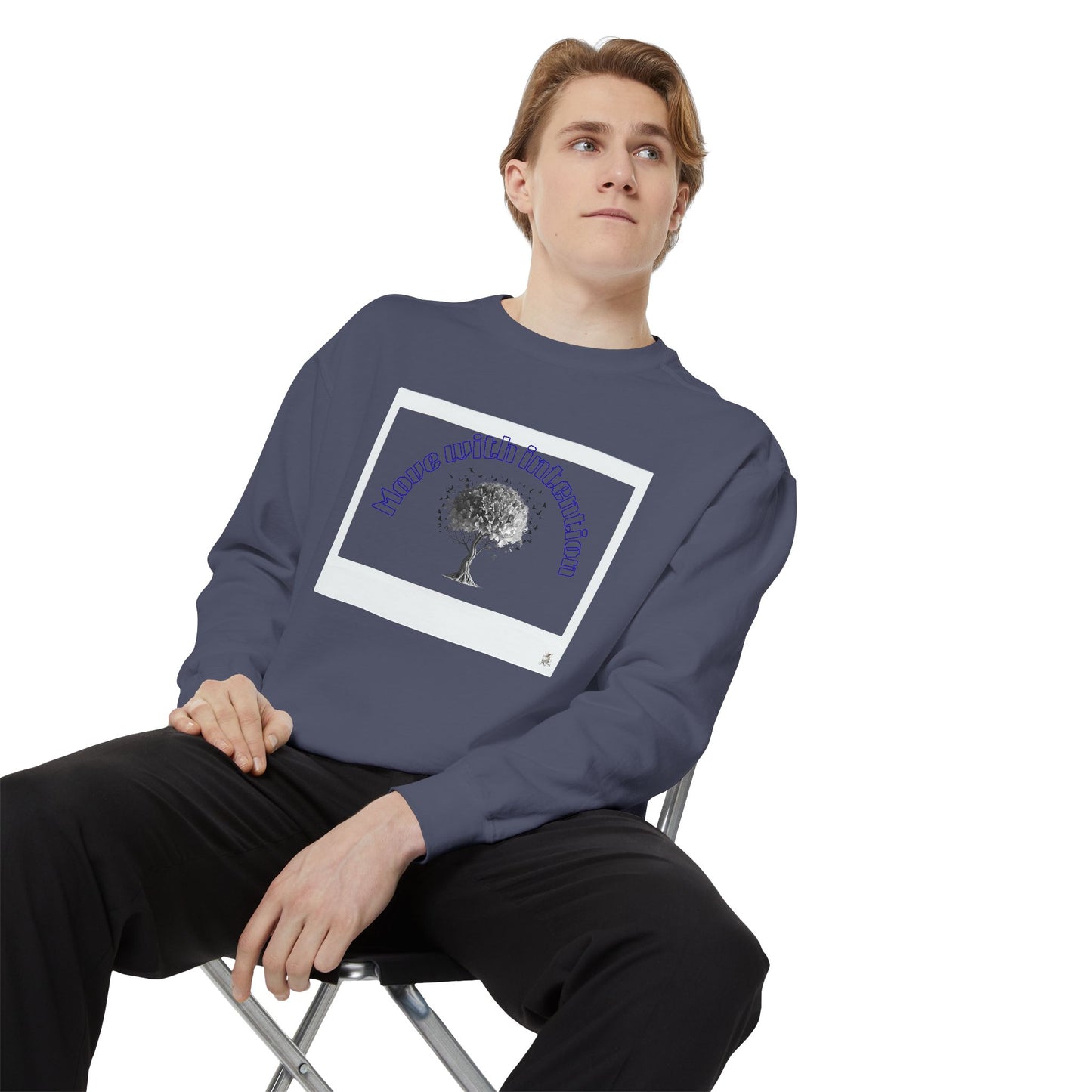 Garment-Dyed Sweatshirt with Inspirational Tree Design, Cozy Sweatshirt for Nature Lovers, Perfect Gift for Any Occasion, Unisex [...]