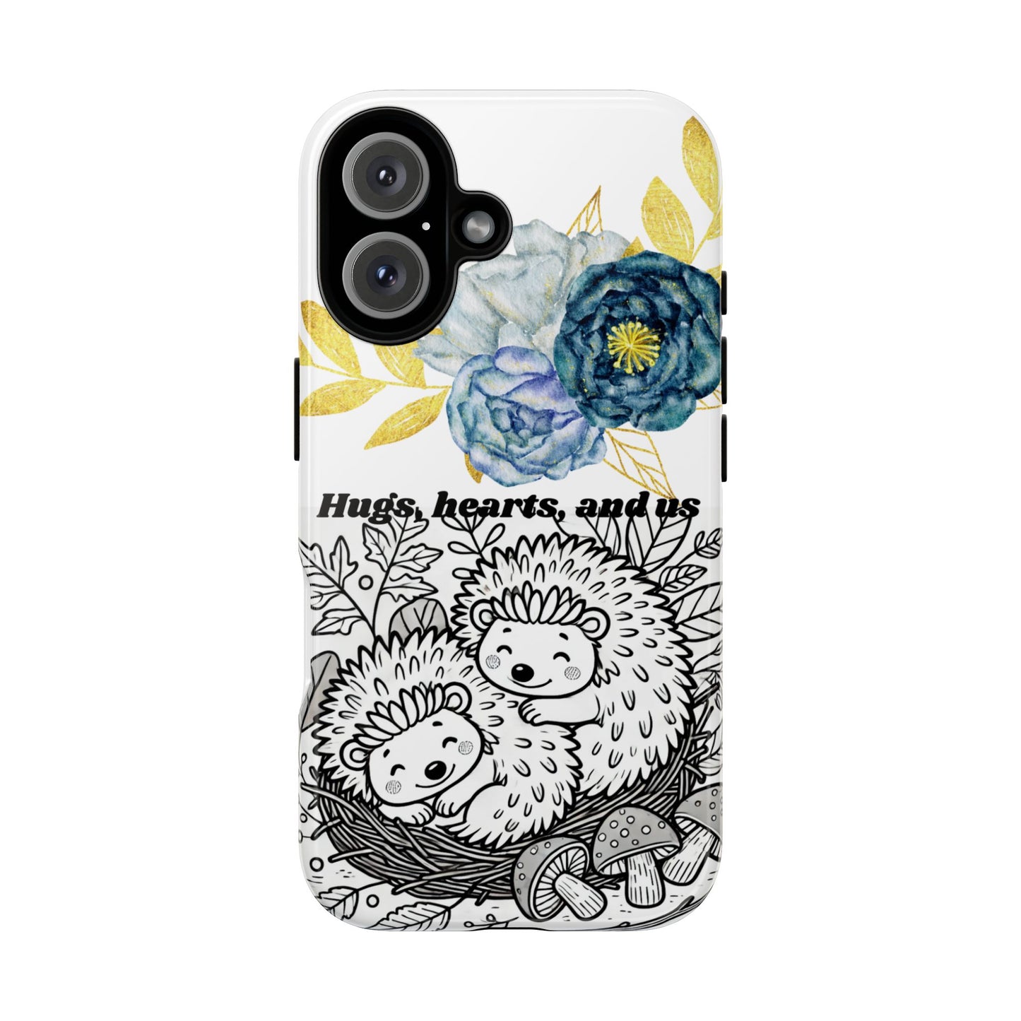 Phone Cases - Adorable Hedgehogs Valentine's Day Design