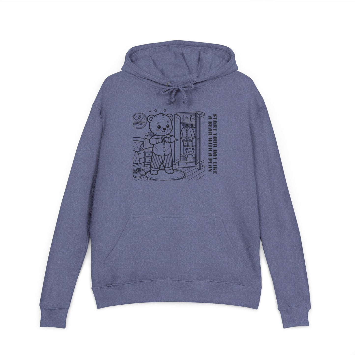 Cozy Graphic Hoodie with Cute Bear Design, Unisex Sweatshirt, Gift for Him/Her, Fall Fashion, Cute Apparel