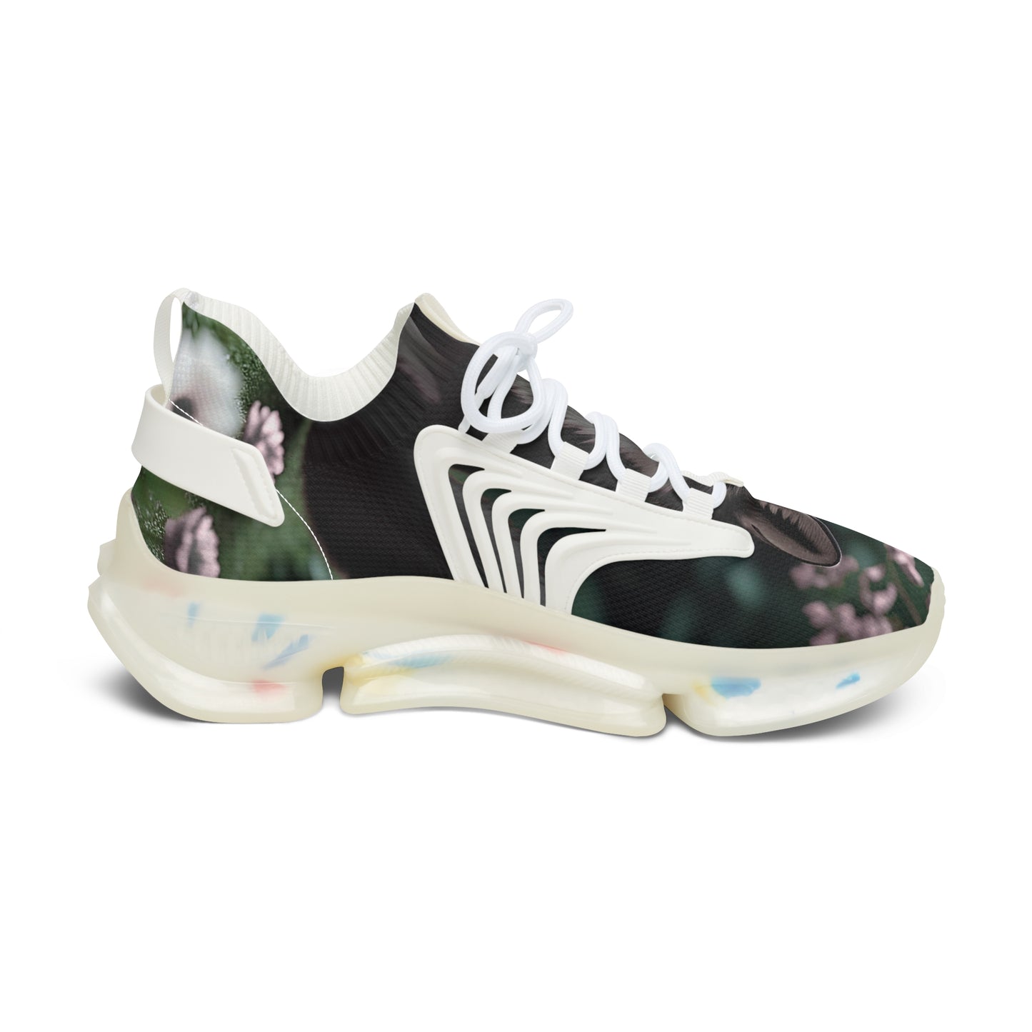 Floral Women's Sneakers, Stylish Casual Shoes, Trendy Athletic Footwear, Unique Gift for Her, Spring Fashion Footwear