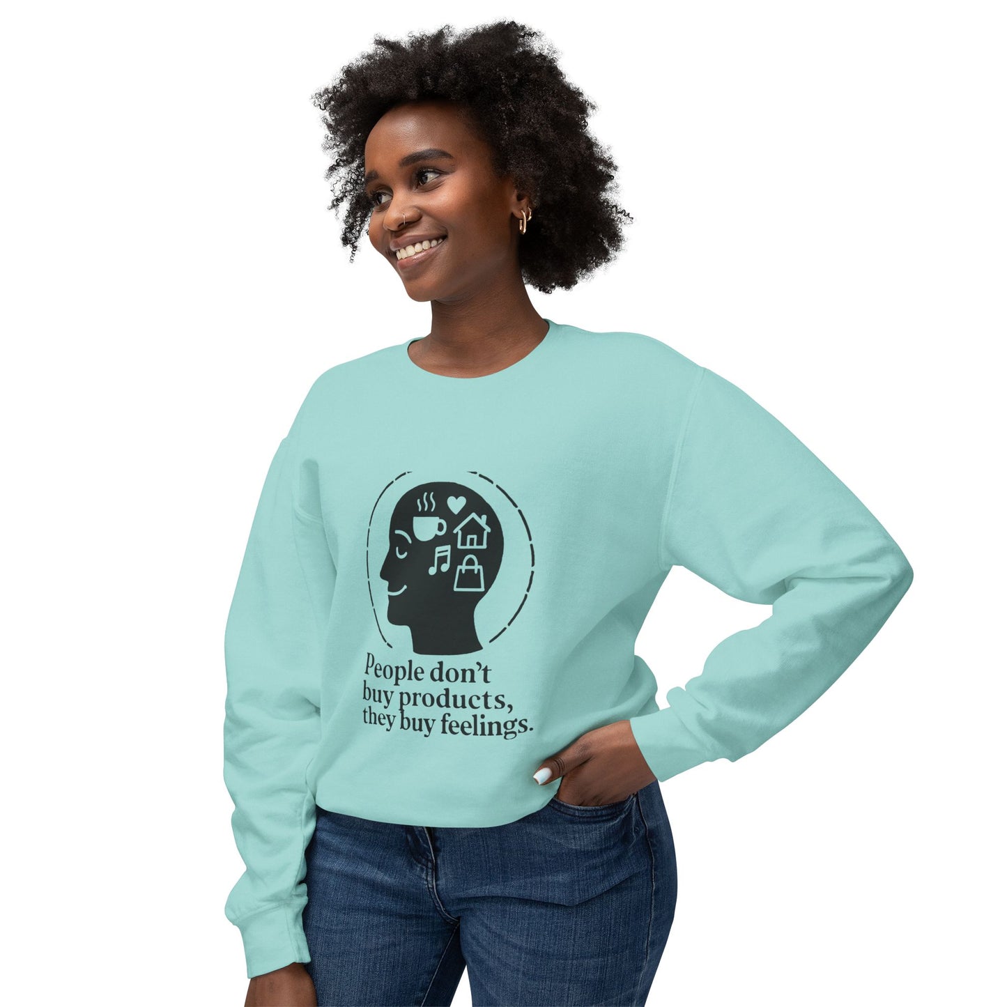 Emotional Connection Lightweight Crewneck Sweatshirt - Perfect Gift for Mindfulness Lovers, Cozy, Inspirational Apparel, Casual [...]