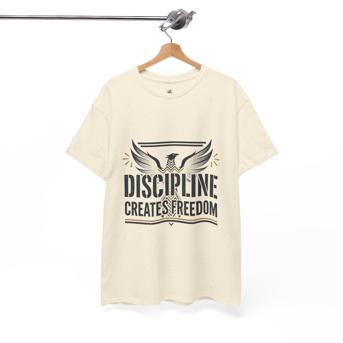 Discipline Creates Freedom T-Shirt — Motivational Eagle Fitness Tee
