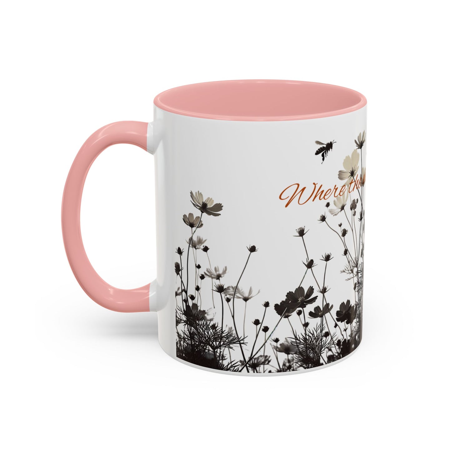 Floral Accent Coffee Mug