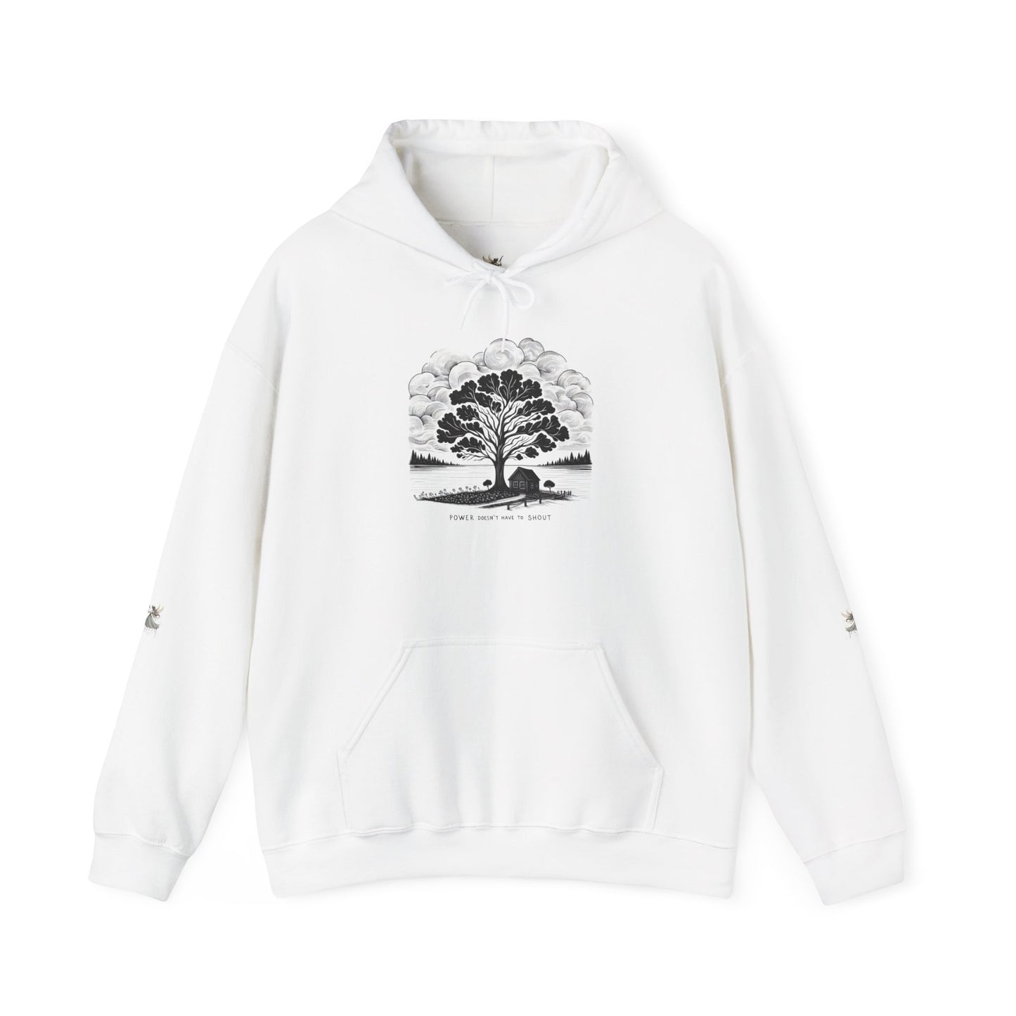 Nature-Inspired Hooded Sweatshirt | Ideal for Nature Lovers, Cozy Fall Wear, Gifts for Friends, Eco-Friendly Fashion