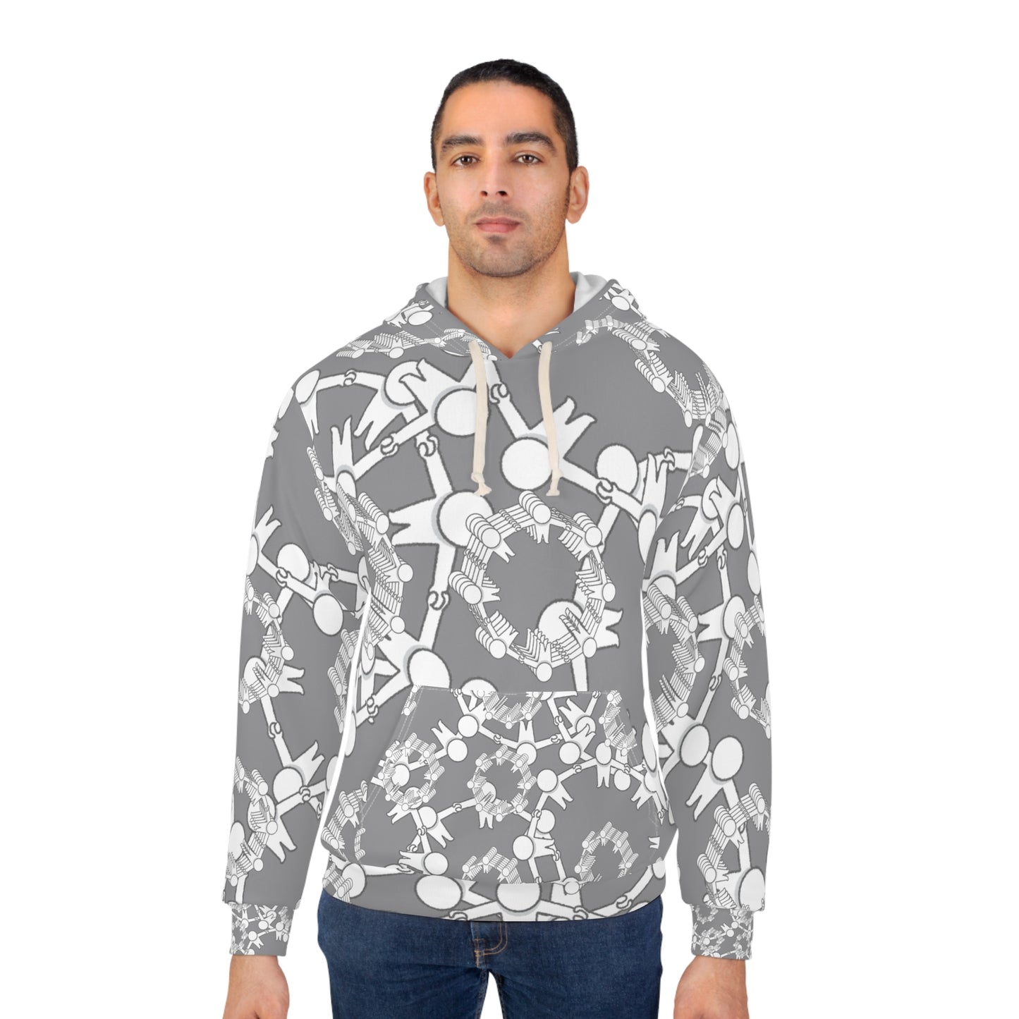 Whimsical Floral Unisex Pullover Hoodie, Cozy Sweatshirt, Spring Fashion, Gift Idea, Casual Wear, Trendy Outfit