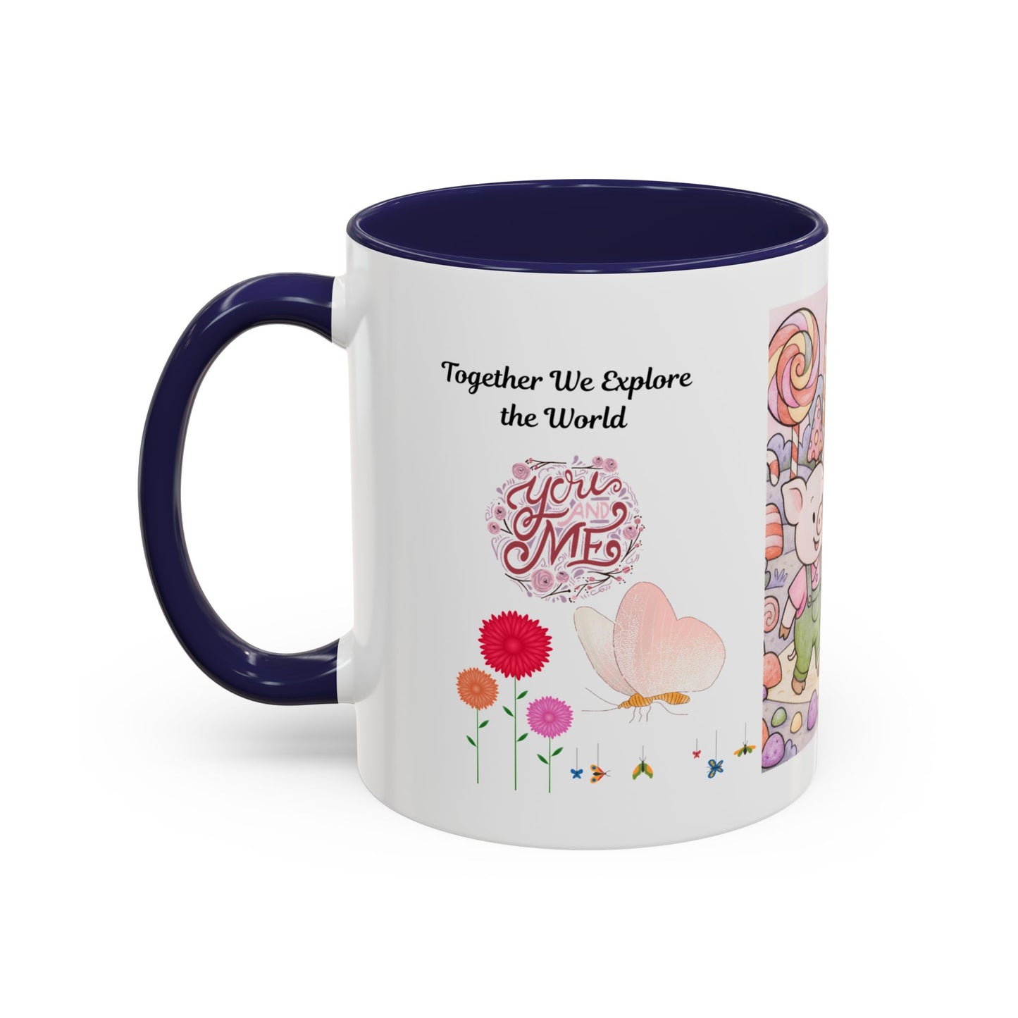 Cute Illustrative Coffee Mug for Kids, Whimsical Pig Design, Perfect Gift for Birthdays, Holidays, Tea Lovers, Home Decor