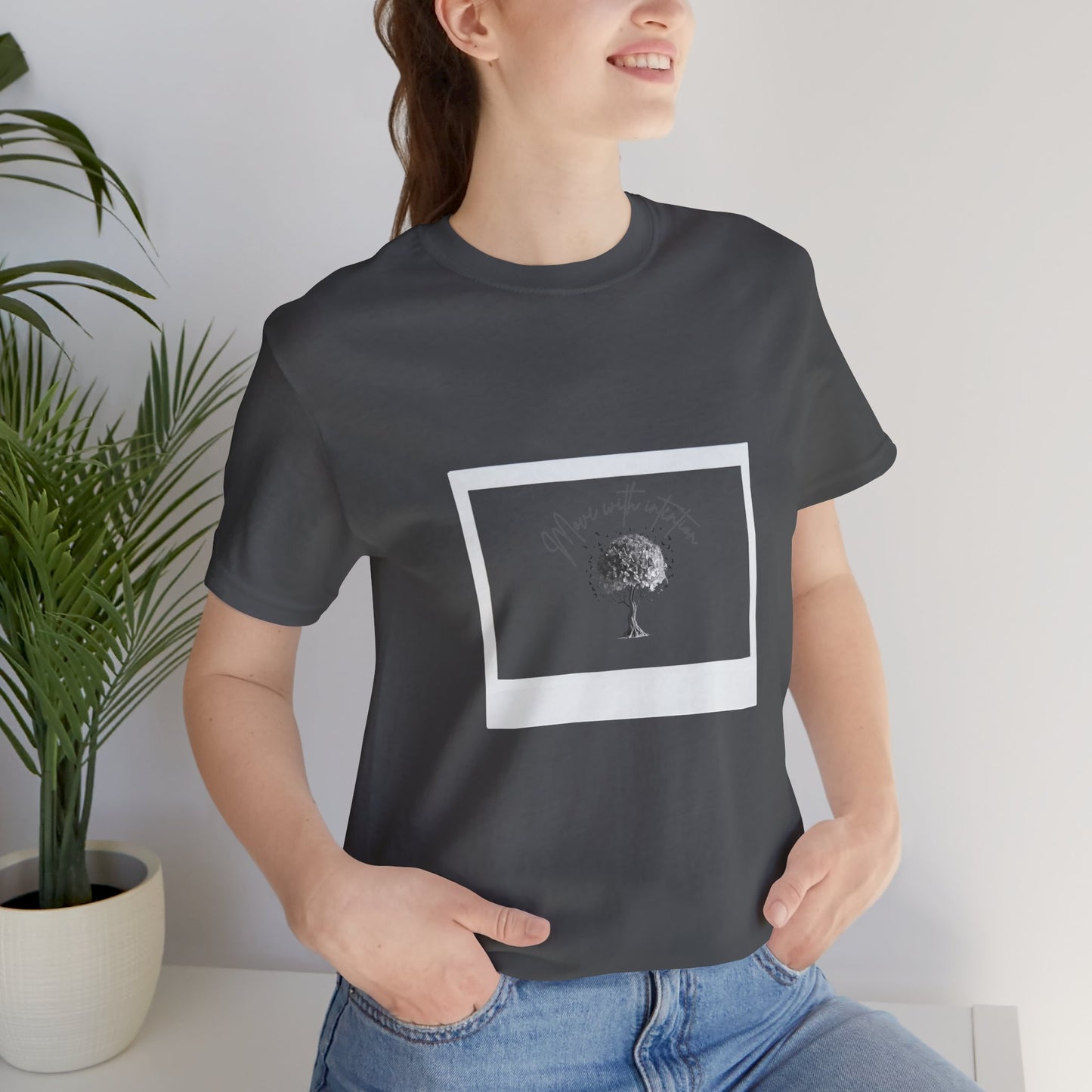 Minimalist Nature-Inspired Unisex Tee, Botanical Graphic Tee, Casual T-Shirt, Gift for Nature Lovers, Spring & Summer Wear