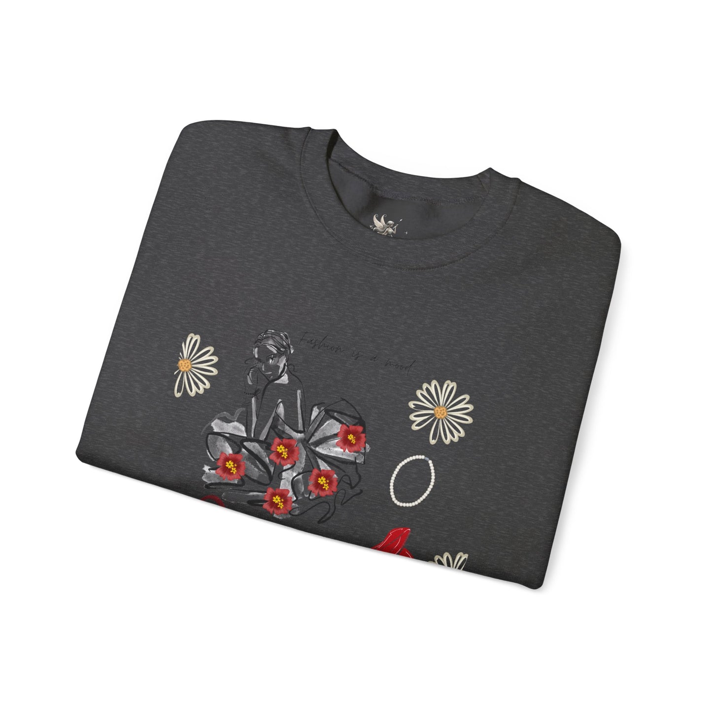 Fashion Illustration Sweatshirt - Modern Woman Style