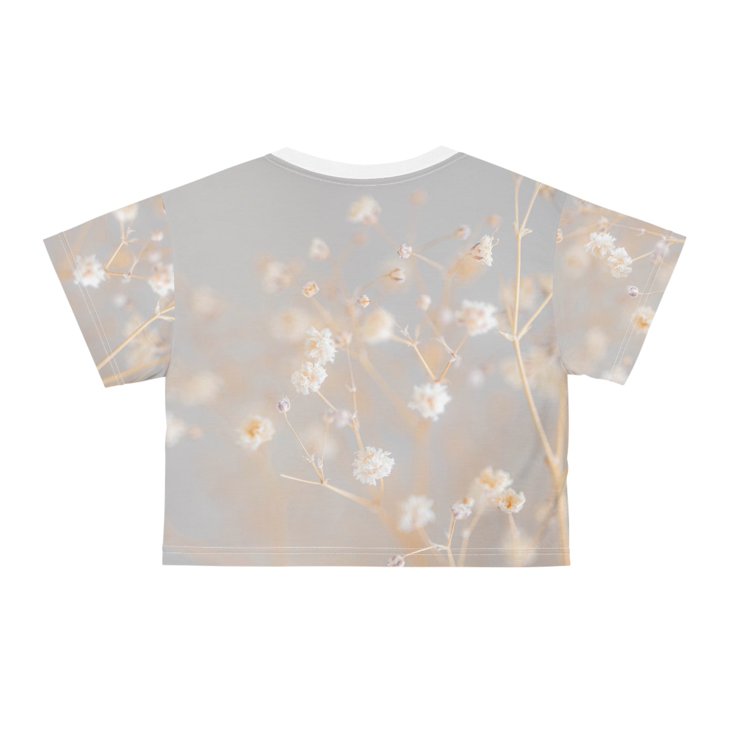 Floral Quote Crop Tee - Inspirational Shirt for Her, Comfy Outfit, Gift for Friends, Trendy Top for Spring, Self-Care Reminder