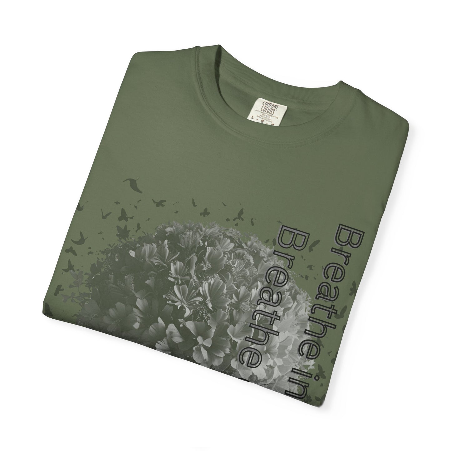 Inspirational Tree T-Shirt | Breathe Life, Courage & Fear | Unisex Tee for Nature Lovers, Gift, Self-Care, Mindfulness