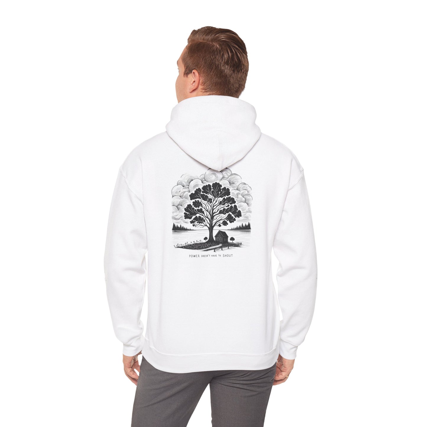 Nature-Inspired Hooded Sweatshirt | Ideal for Nature Lovers, Cozy Fall Wear, Gifts for Friends, Eco-Friendly Fashion