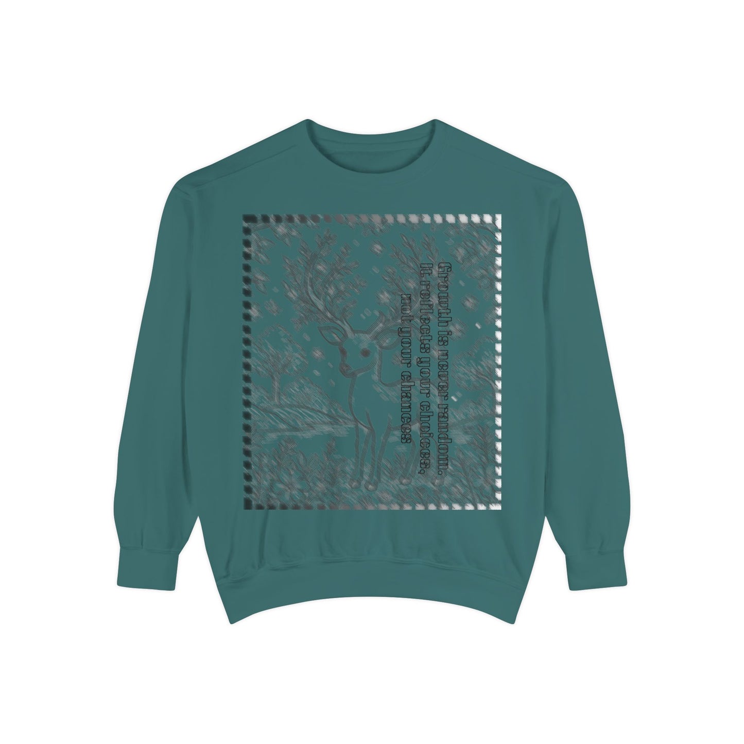 Stylish Unisex Sweatshirt with Deer Design, Cozy Autumn Loungewear, Gift for Him/Her, Perfect for Holidays, Nature Lovers