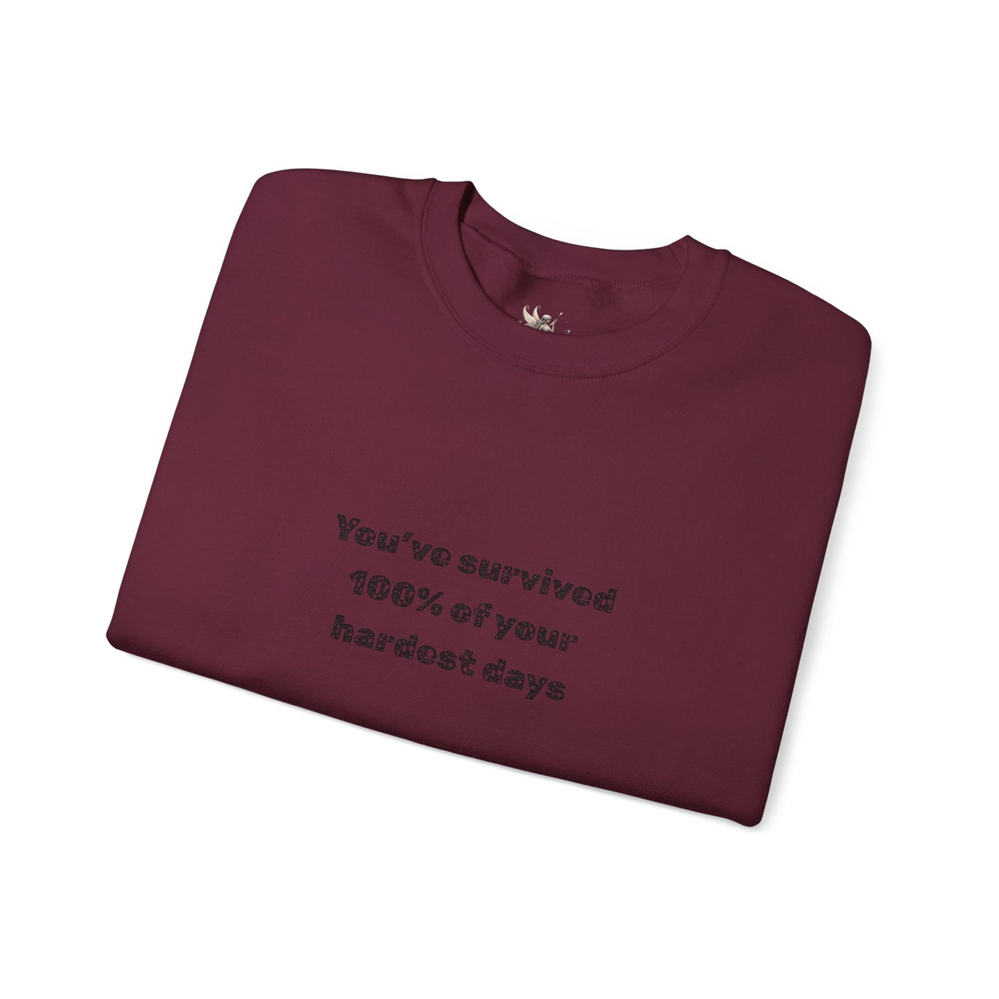 Minimalist Chest Quote Sweatshirt | Subtle Typographic Design