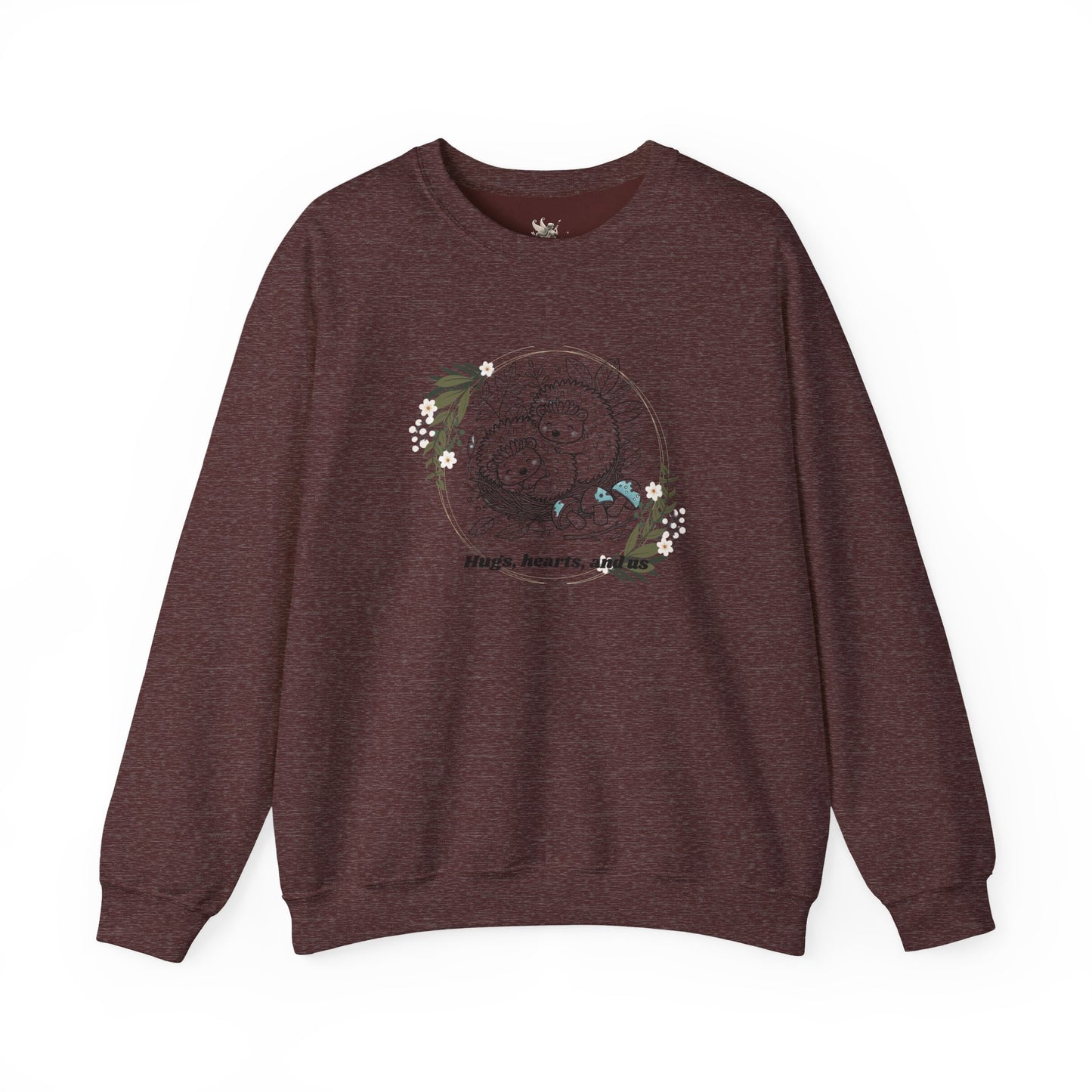 Hedgehog Sweatshirt - Valentine's Day Love Illustration