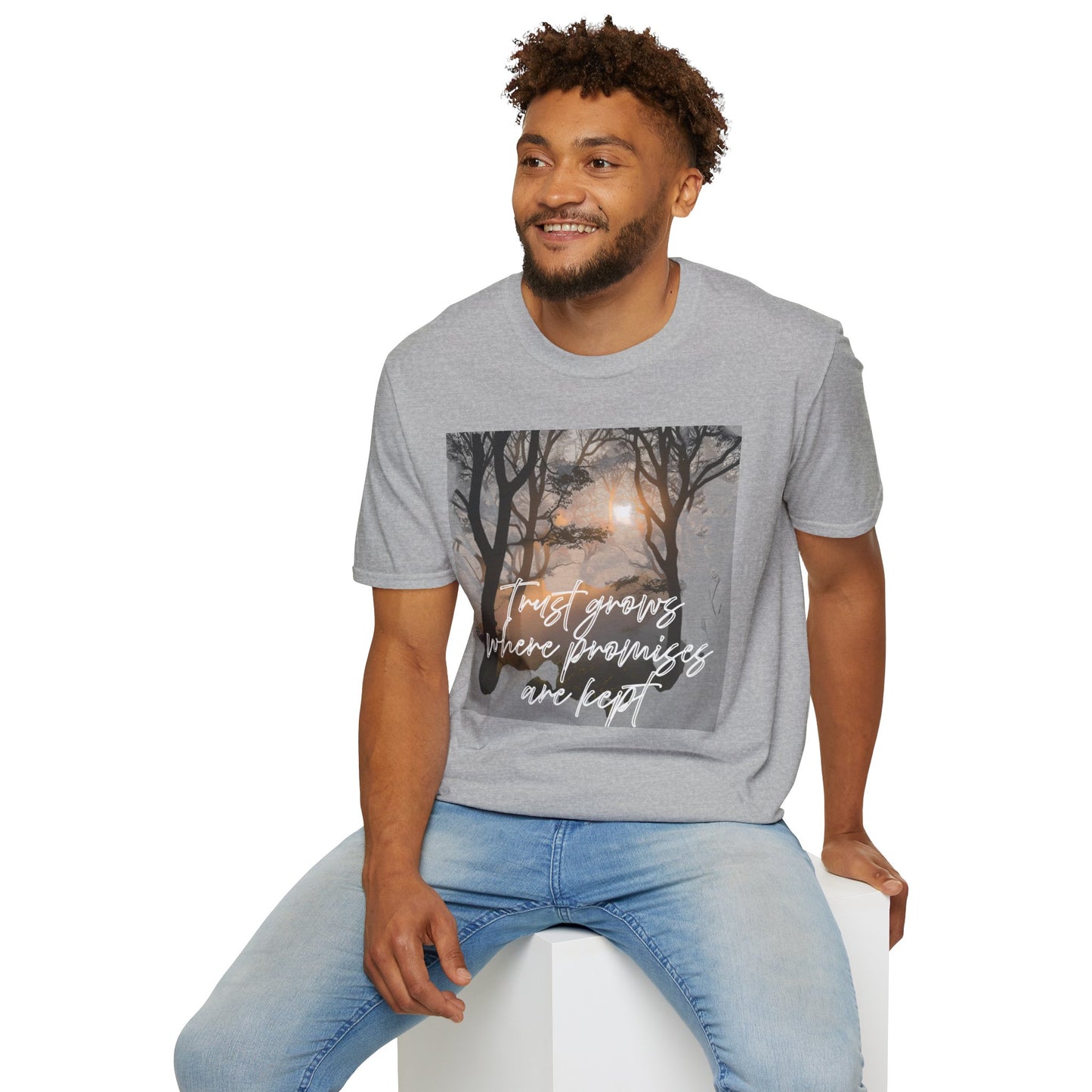 Inspirational Landscape T-Shirt - Nature Lovers Gift, Motivational Quote Tee, Outdoor Adventure Wear, Unisex Graphic Shirt