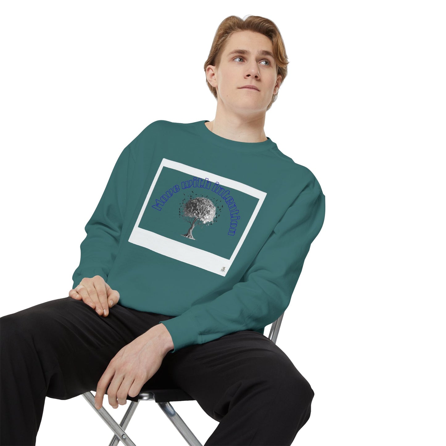Garment-Dyed Sweatshirt with Inspirational Tree Design, Cozy Sweatshirt for Nature Lovers, Perfect Gift for Any Occasion, Unisex [...]