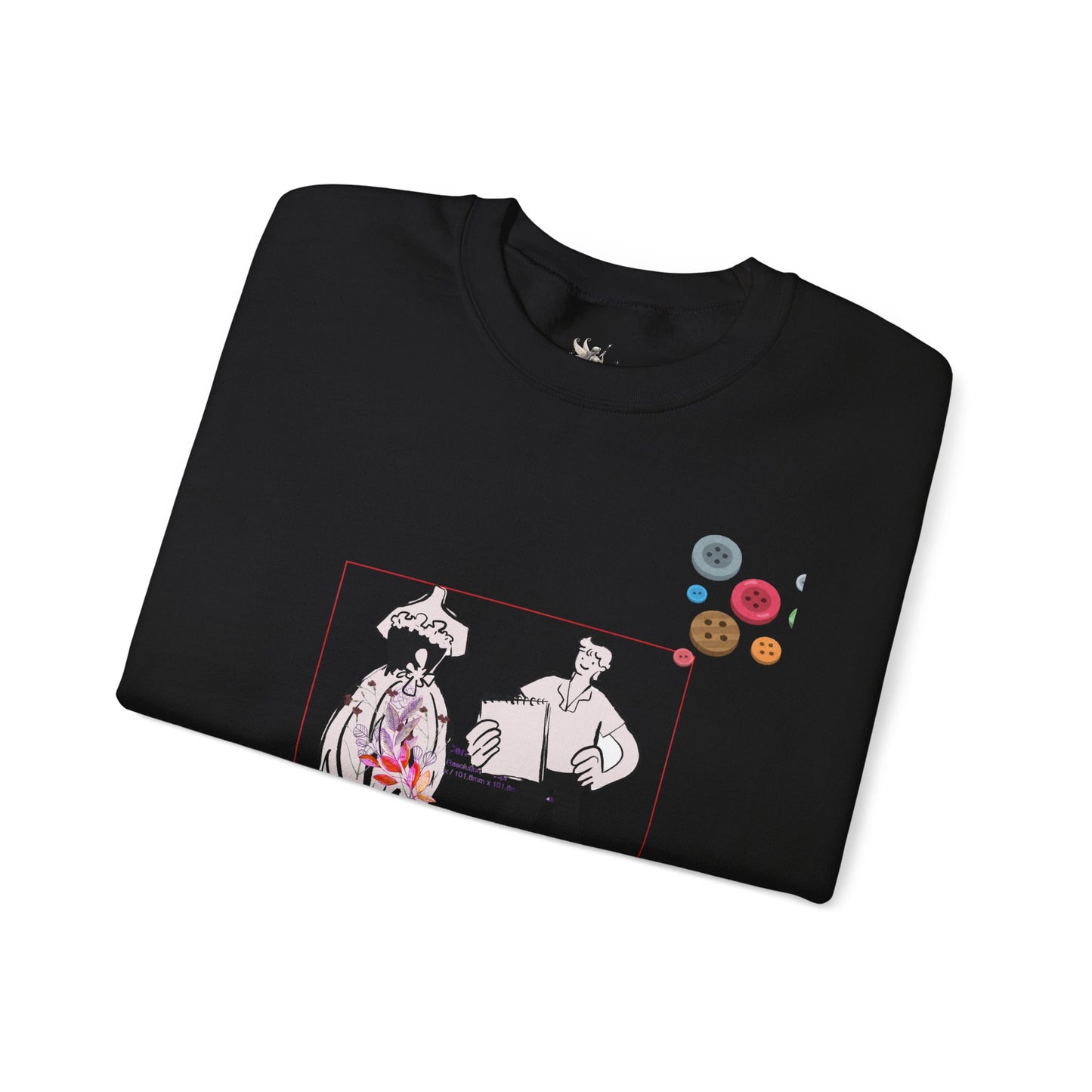 Chic Artistic Crewneck Sweatshirt - Unique Graphic Art, Cozy Gift for Art Lovers, Stylish Layering for Any Occasion, Trendy Sweatshirt