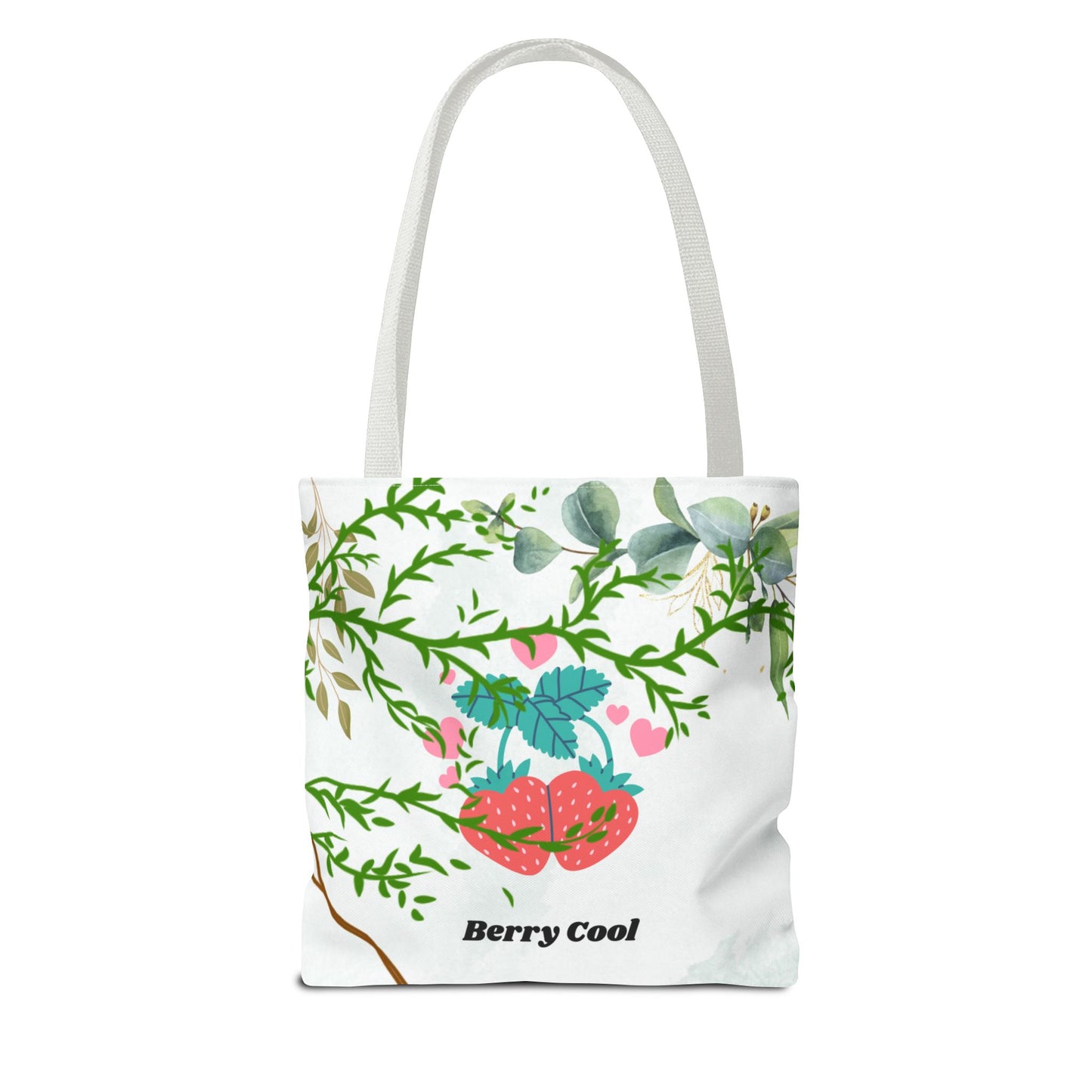 Berry Cool Tote Bag, Spring Fashion Accessory, Eco-Friendly Shopping Bag, Gift for Her, Floral Tote