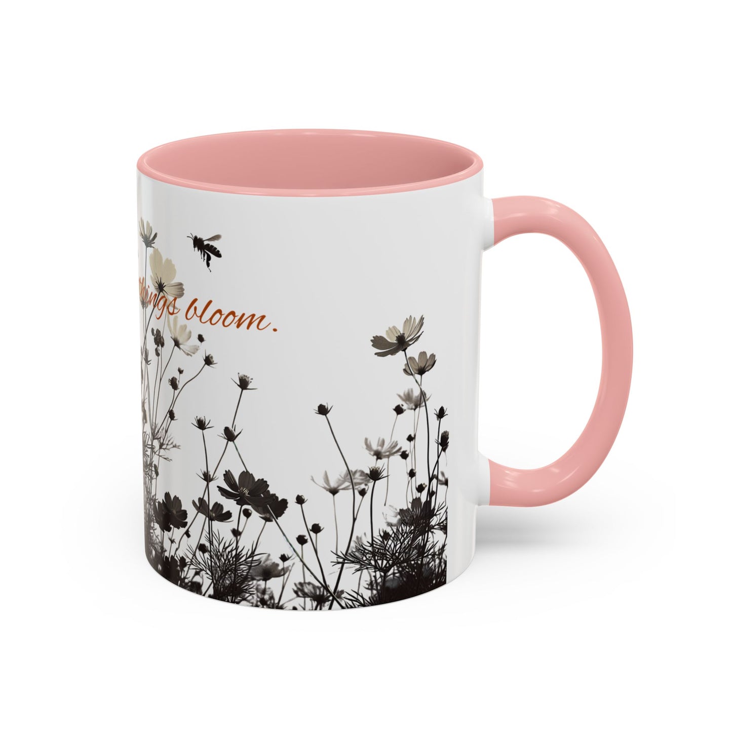 Floral Accent Coffee Mug