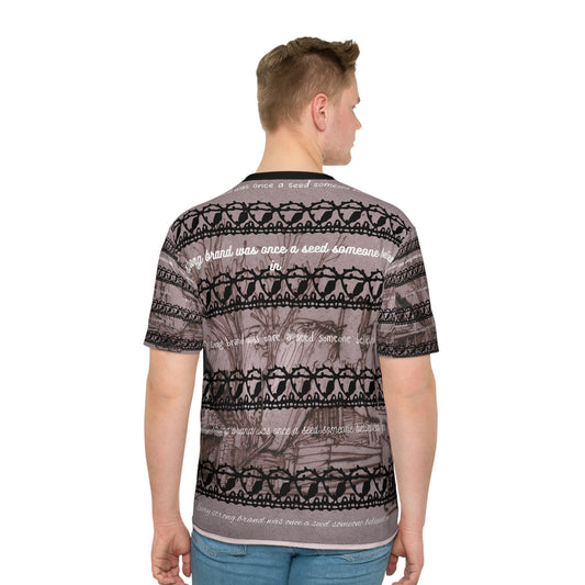 Artistic Affirmation T-Shirt, Inspirational Tee, AOP Graphic Shirt, Unique Men's Fashion, Motivational Top, Casual Wear