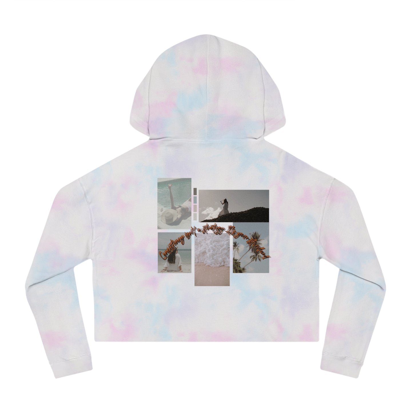 Stylish Cropped Hoodie, Casual Summer Fashion, Gift for Beach Lovers, Trendy Outfit, Women's Streetwear