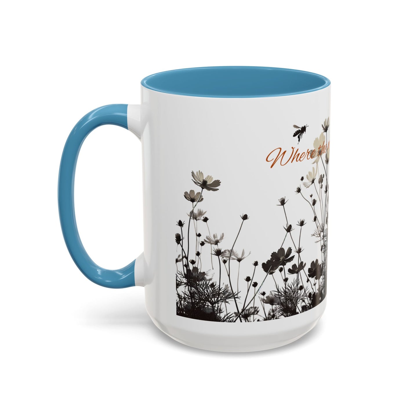 Floral Accent Coffee Mug