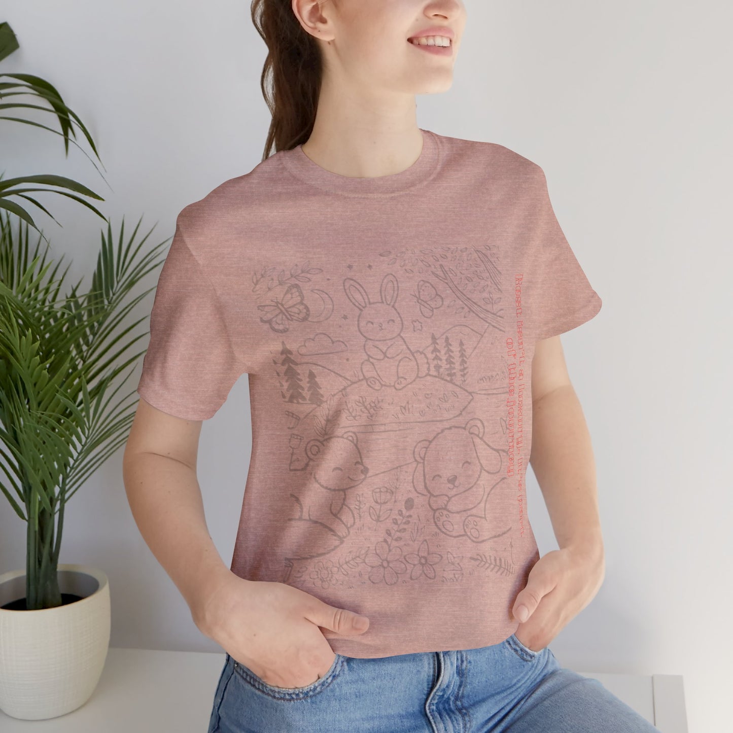 Cute Animal Design Unisex Jersey Tee, Gift for Animal Lovers, Nature Lover Shirt, Spring Fashion Tee, Kids & Adults T-Shirt