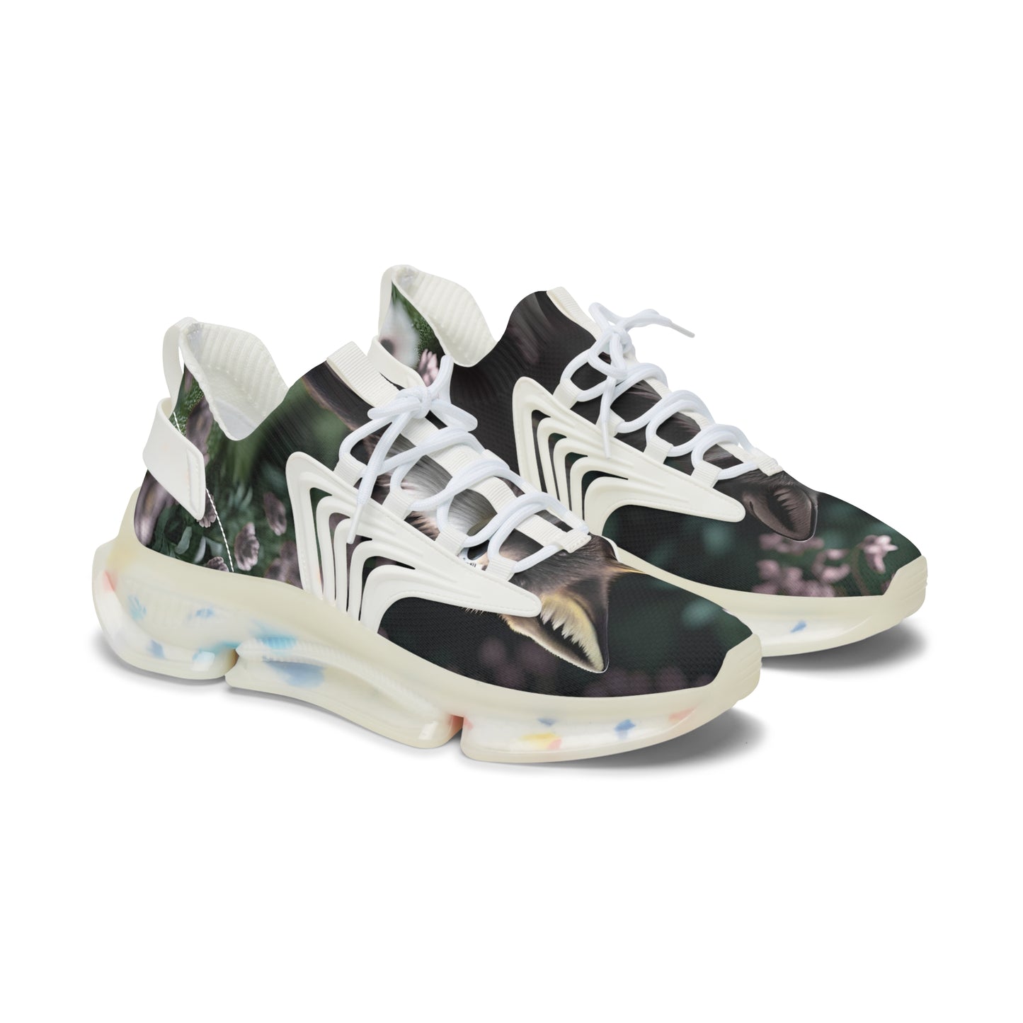 Floral Women's Sneakers, Stylish Casual Shoes, Trendy Athletic Footwear, Unique Gift for Her, Spring Fashion Footwear