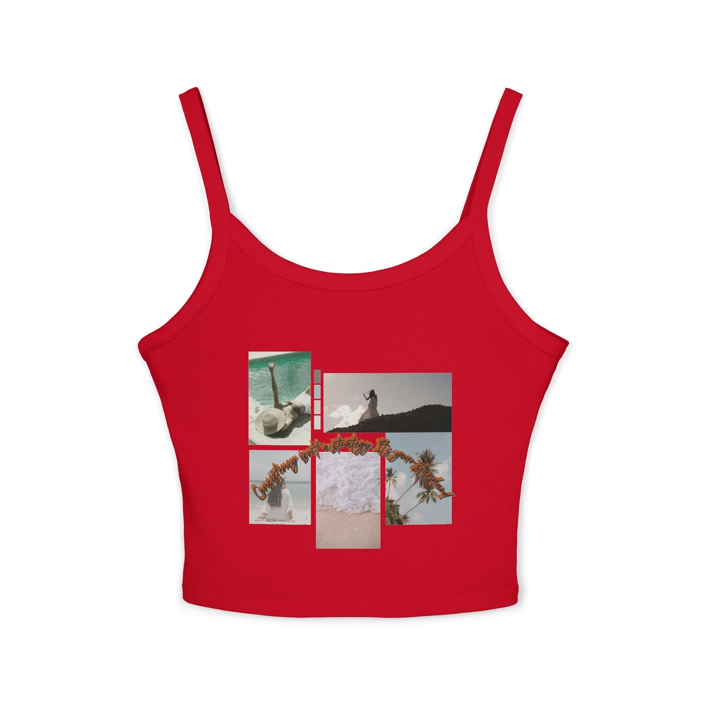 Chic Women's Spaghetti Strap Tank Top, Summer Essential, Vacation Wear, Beach Party, Casual Outfit, Stylish Layering Top